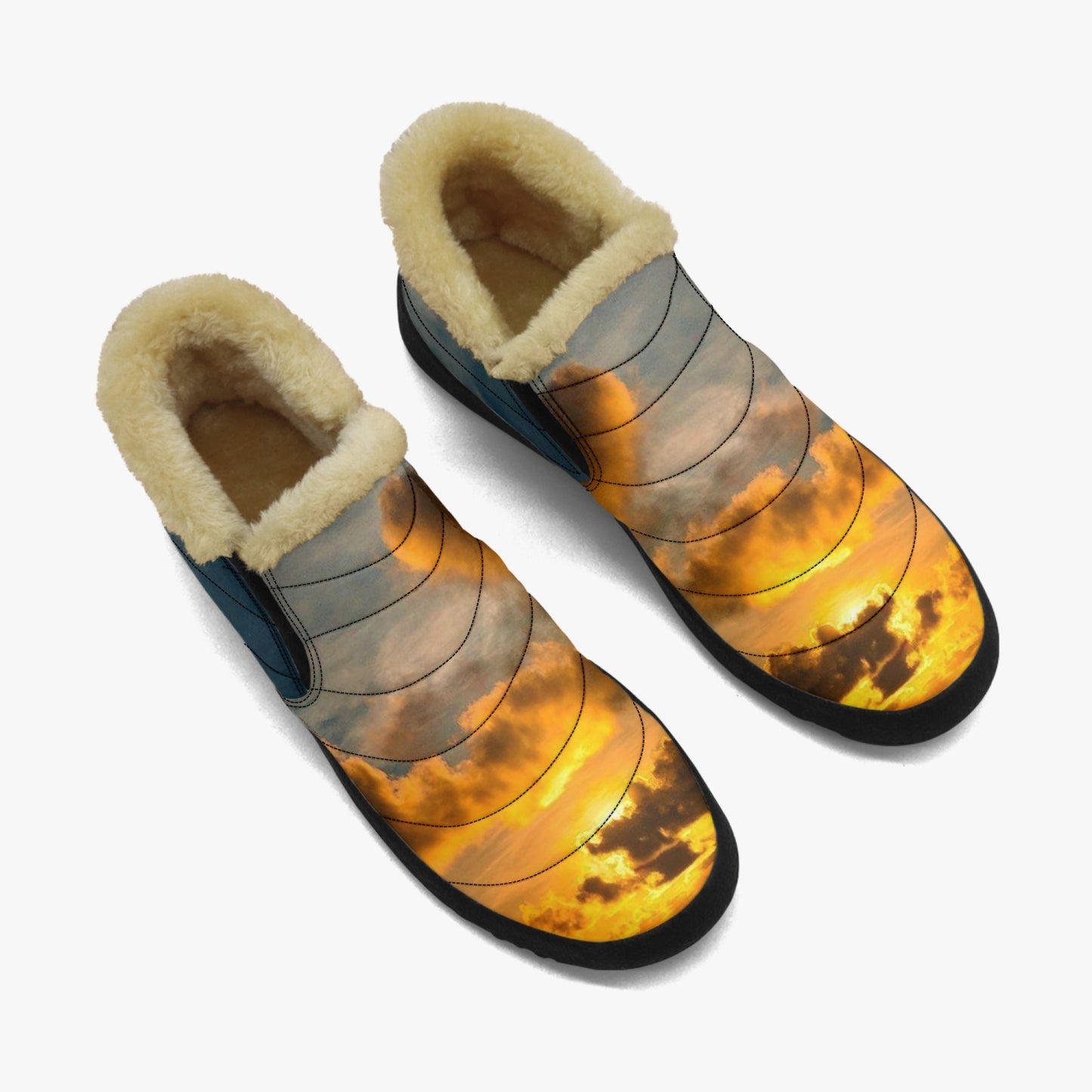 Serenity greets me at sunrise. SunWhys Casual Cotton-pad Fur Shoes