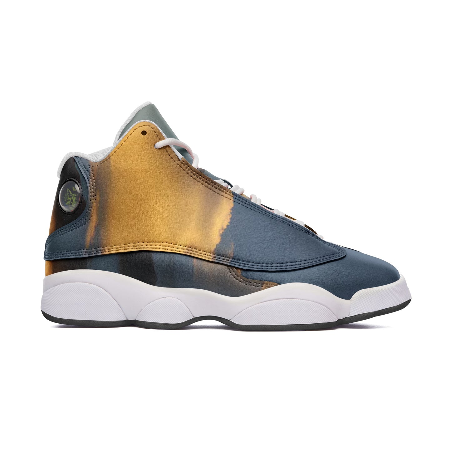 Waking up to peaceful tranquility. SunWhys Unisex High Top Leather Sneakers