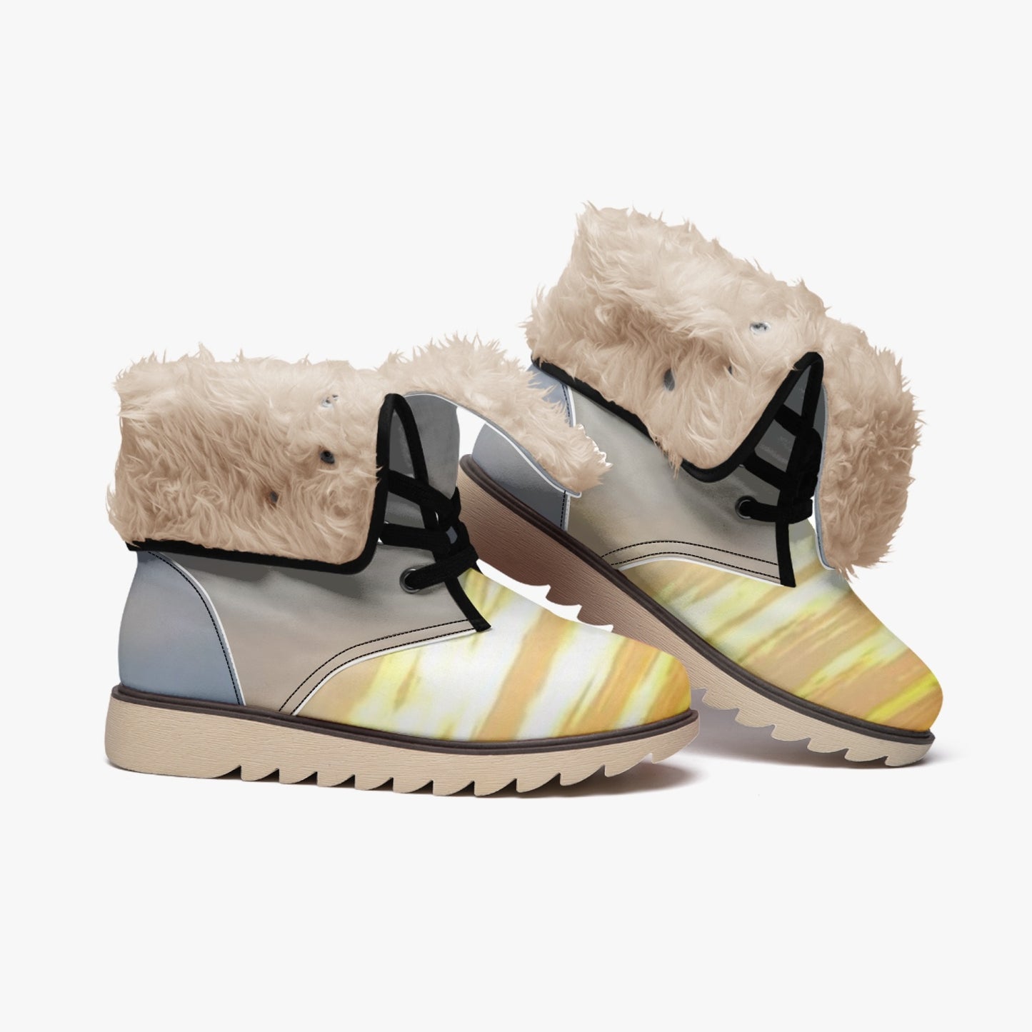 Radiant light fills morning air. SunWhys Cotton-pad Fur Lining Boots