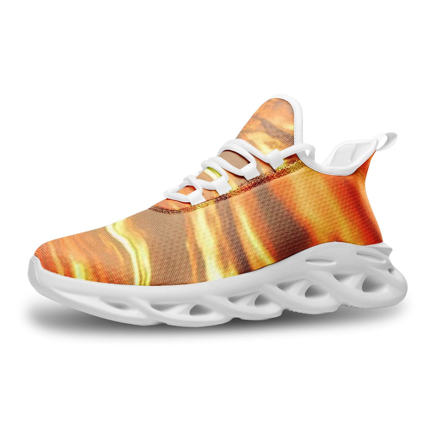 Tranquility embraces me at dawn. SunWhys Unisex Bounce Mesh Knit Sneakers