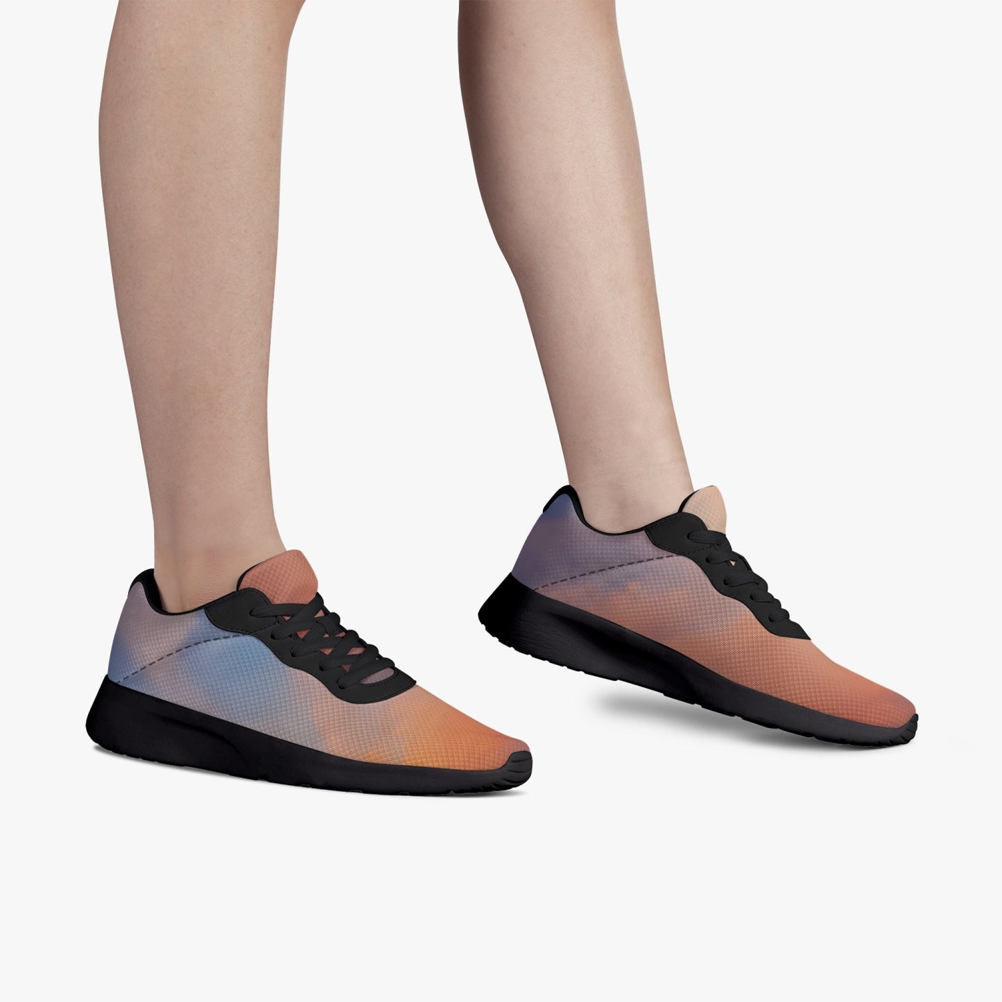 Heart filled with morning tranquility. SunWhys Lifestyle Mesh Running Shoes - Black