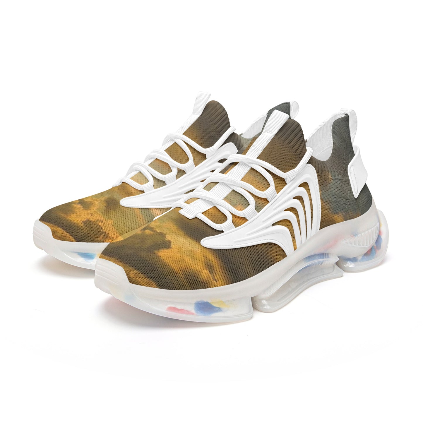 Waking up to pure tranquility. SunWhys Unisex Low Top Mesh Sneakers