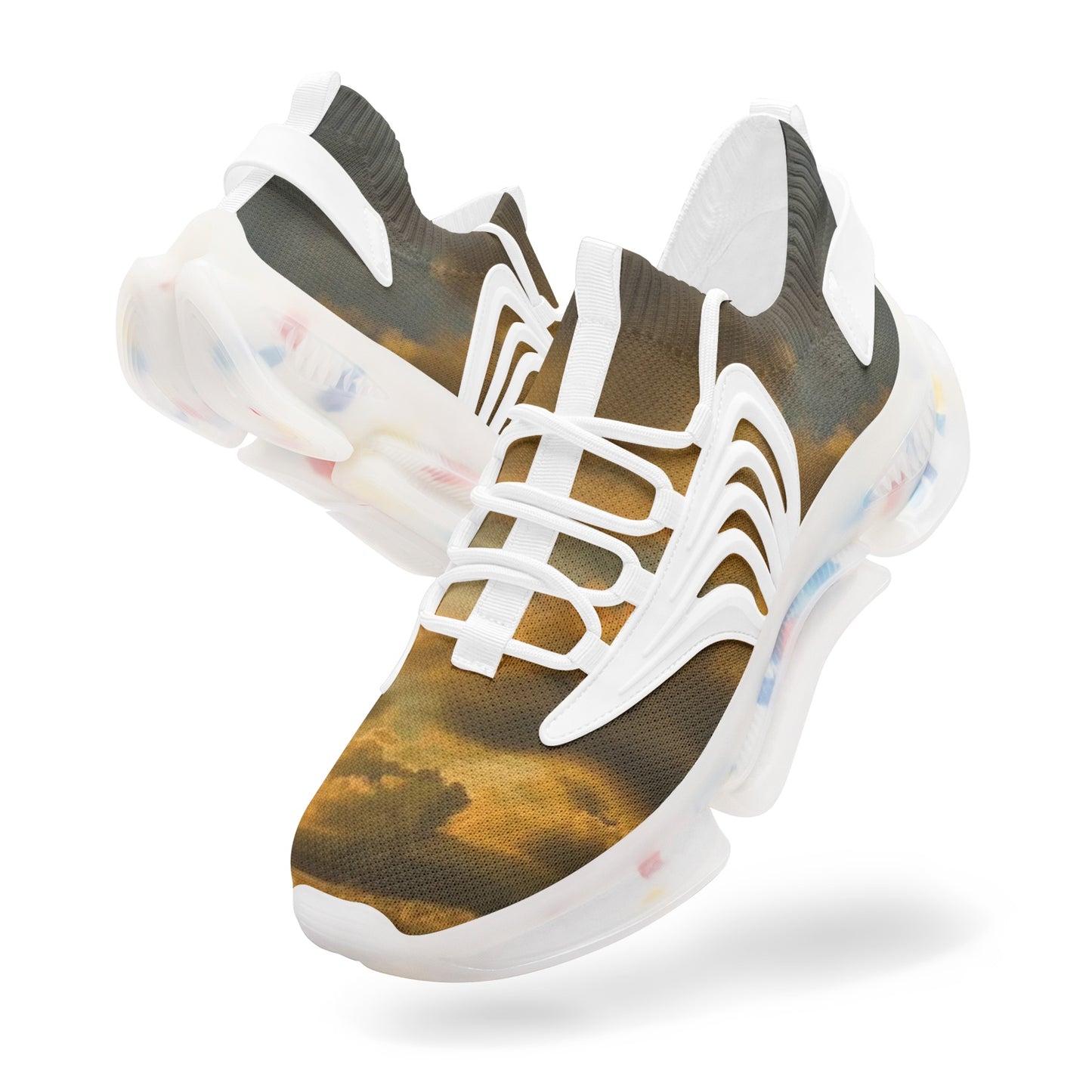 Waking up to pure tranquility. SunWhys Unisex Low Top Mesh Sneakers