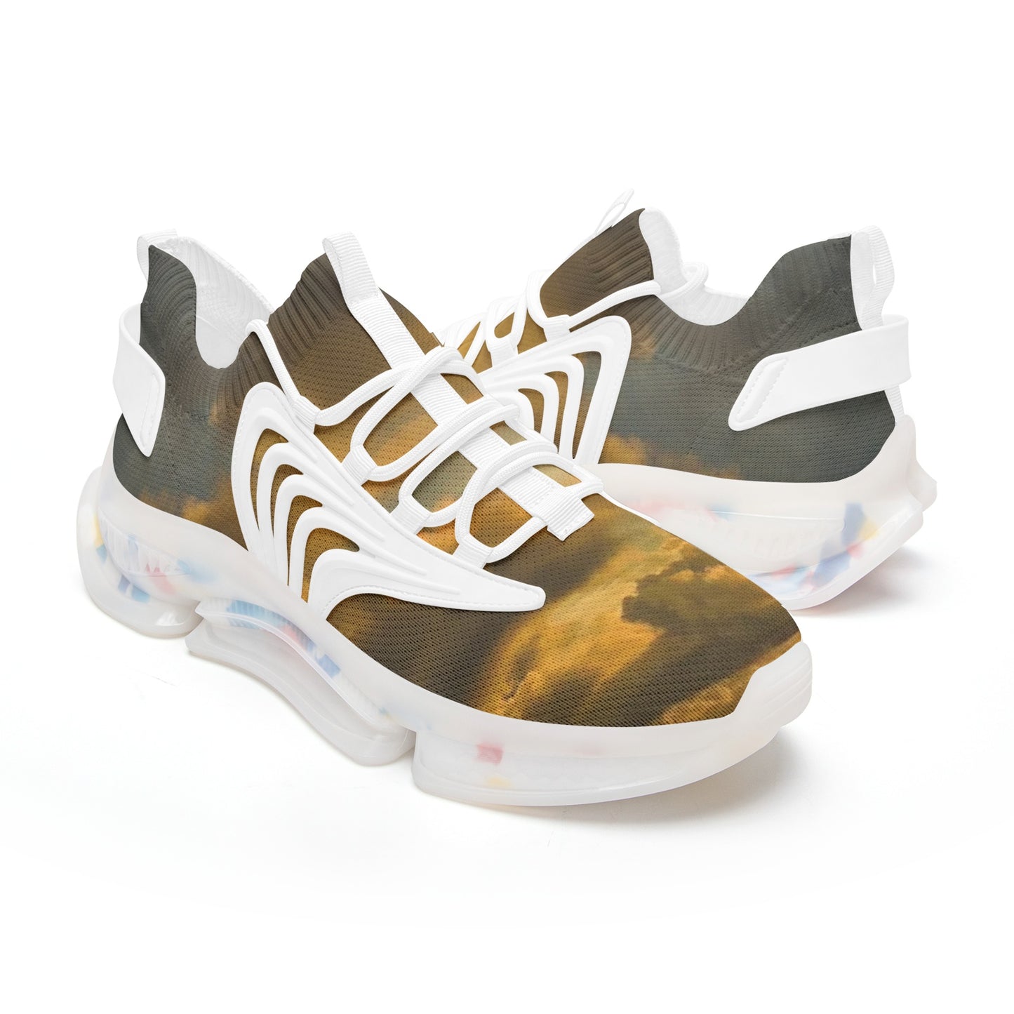 Waking up to pure tranquility. SunWhys Unisex Low Top Mesh Sneakers