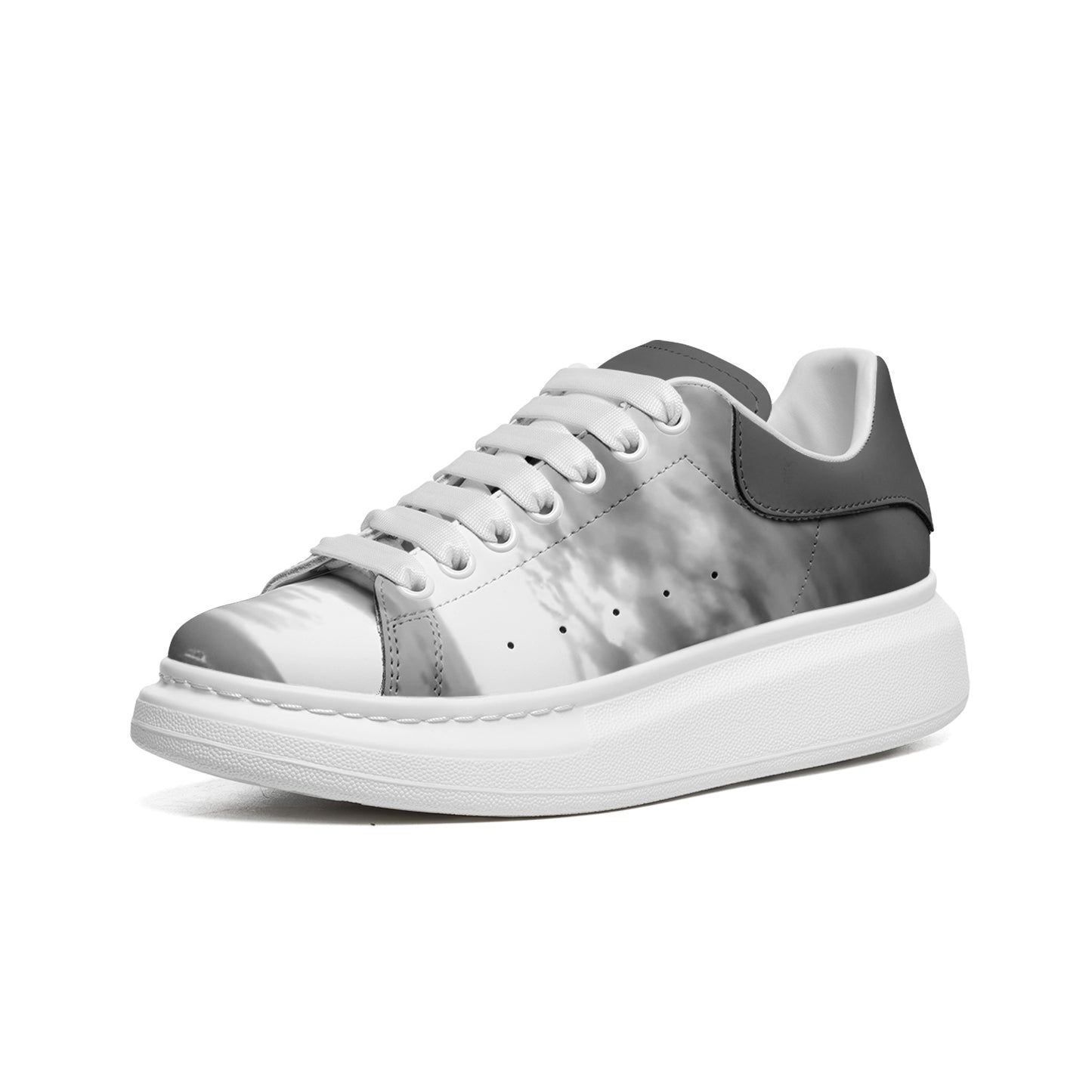 Xanadu's gates open at the break of dawn. SunWhys Unisex Non Slip Lace Up Faux Leather Sneakers