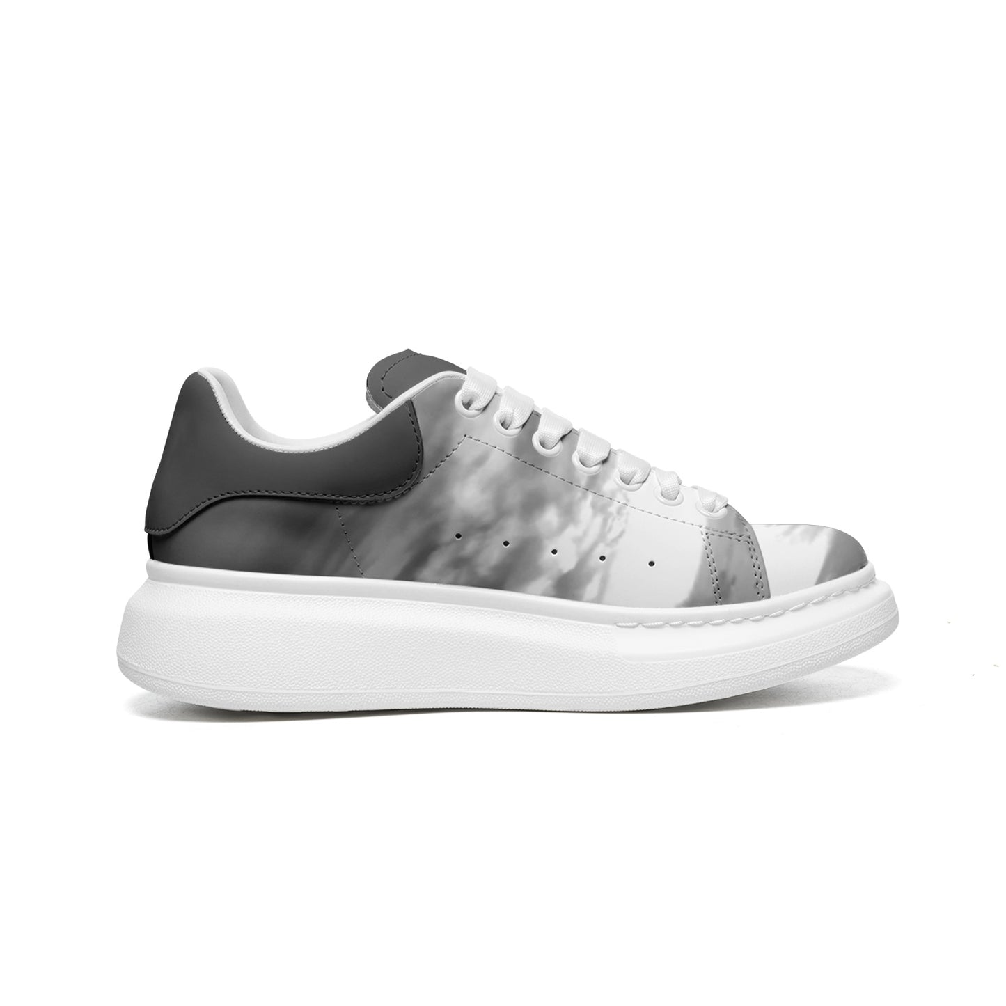 Xanadu's gates open at the break of dawn. SunWhys Unisex Non Slip Lace Up Faux Leather Sneakers