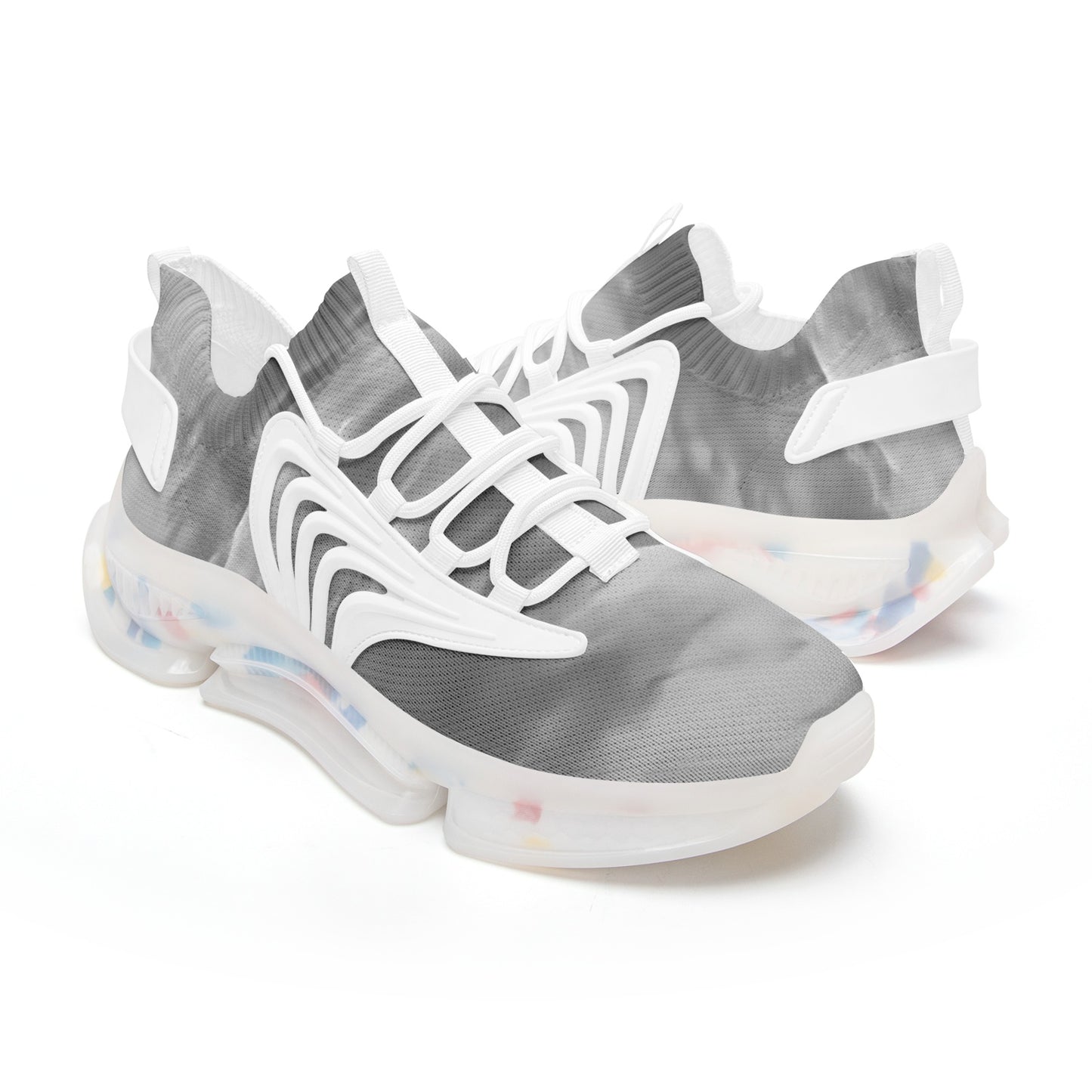 Nature pauses in reverence for the sunrise. SunWhys Unisex Low Top Mesh Sneakers