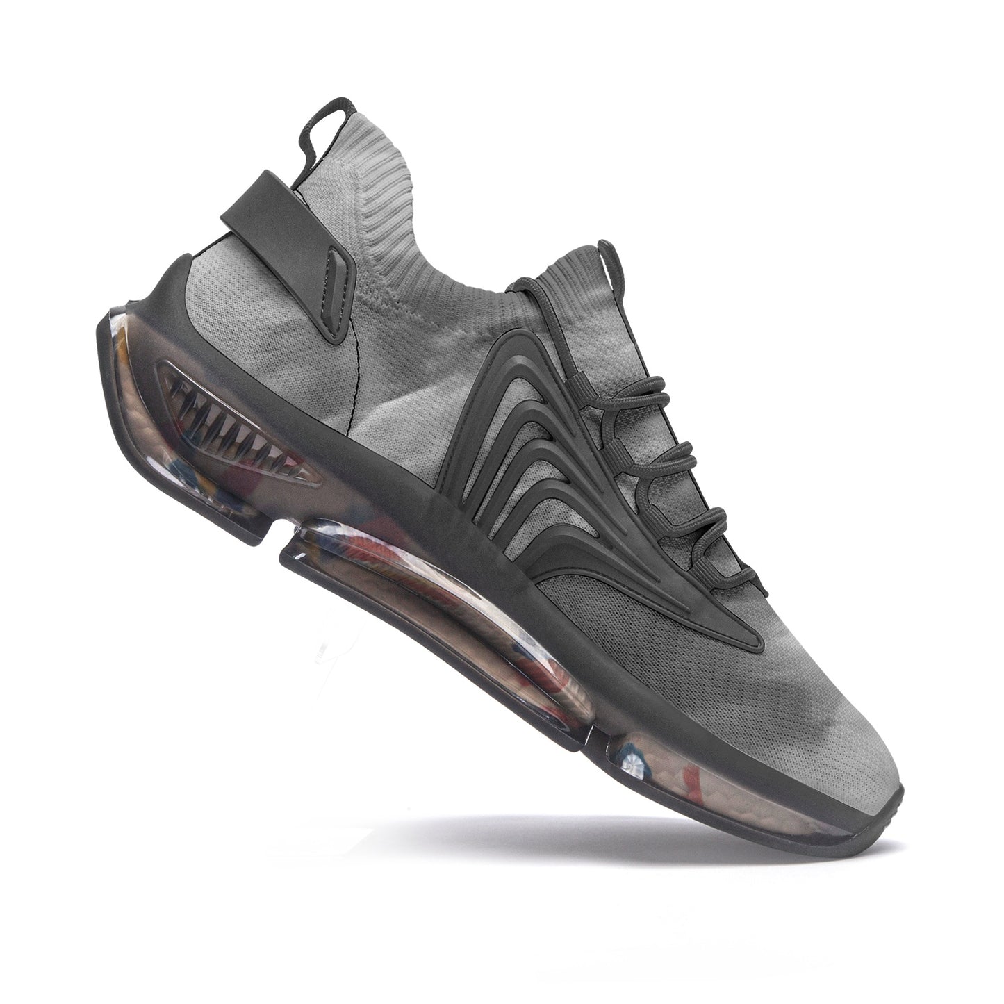 Nature pauses in reverence for the sunrise. SunWhys Unisex Low Top Mesh Sneakers