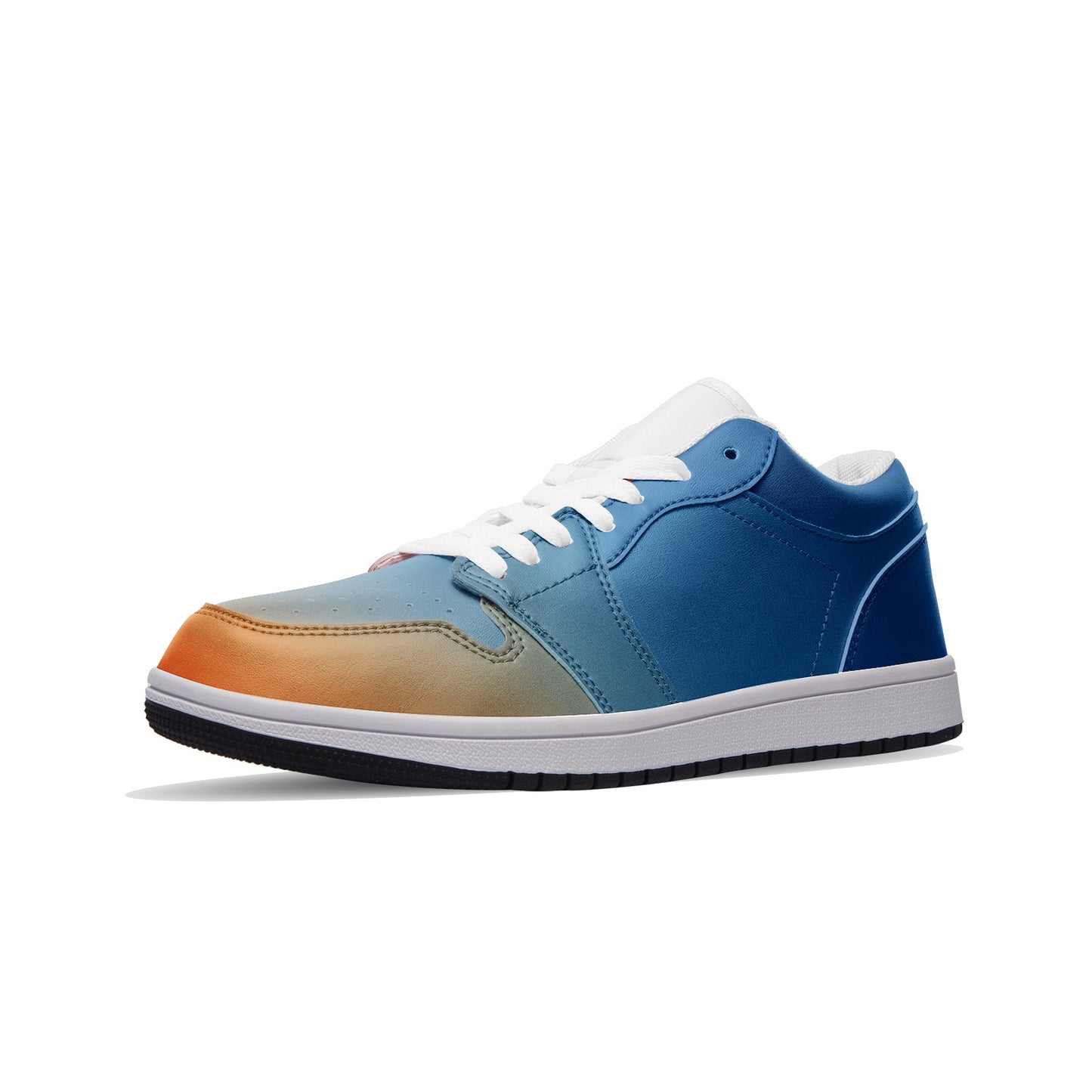 Morning stillness brings inner peace. SunWhys Unisex Low Top Leather Sneakers