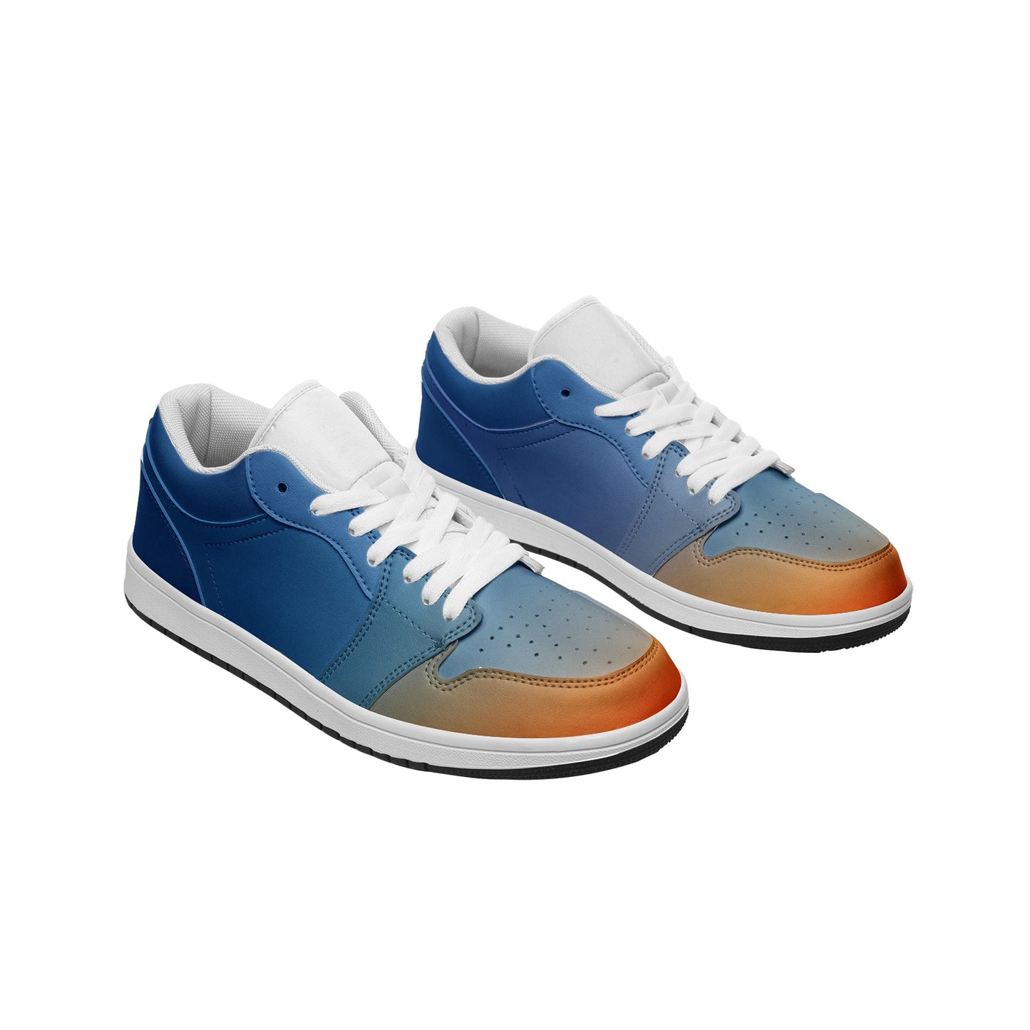Morning stillness brings inner peace. SunWhys Unisex Low Top Leather Sneakers