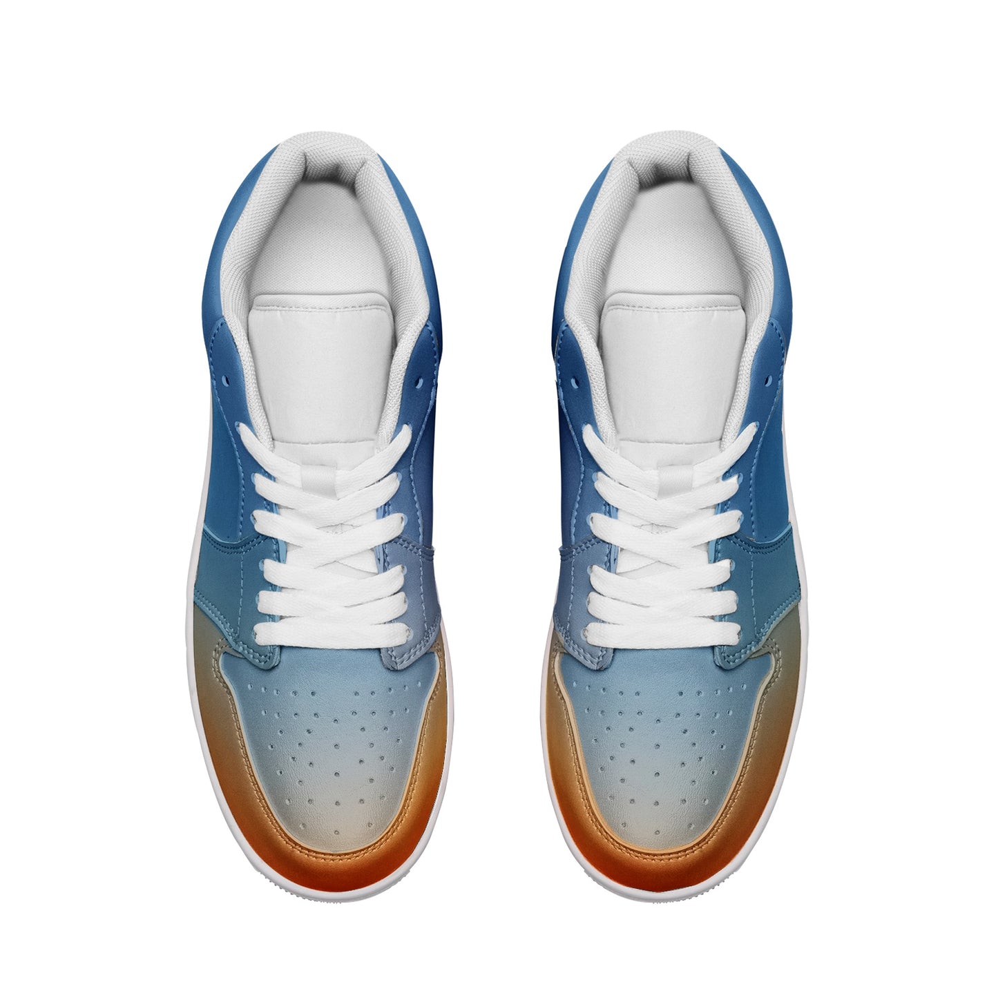 Morning stillness brings inner peace. SunWhys Unisex Low Top Leather Sneakers
