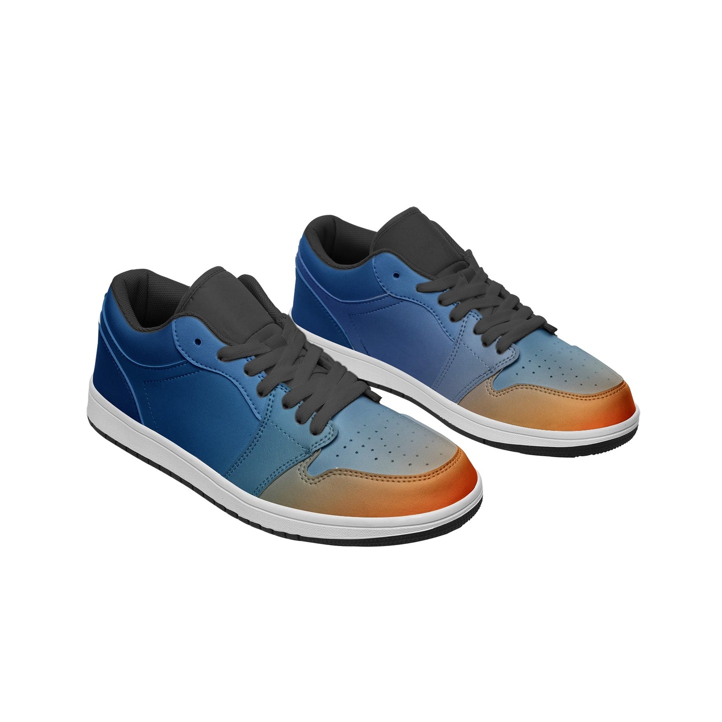 Morning stillness brings inner peace. SunWhys Unisex Low Top Leather Sneakers