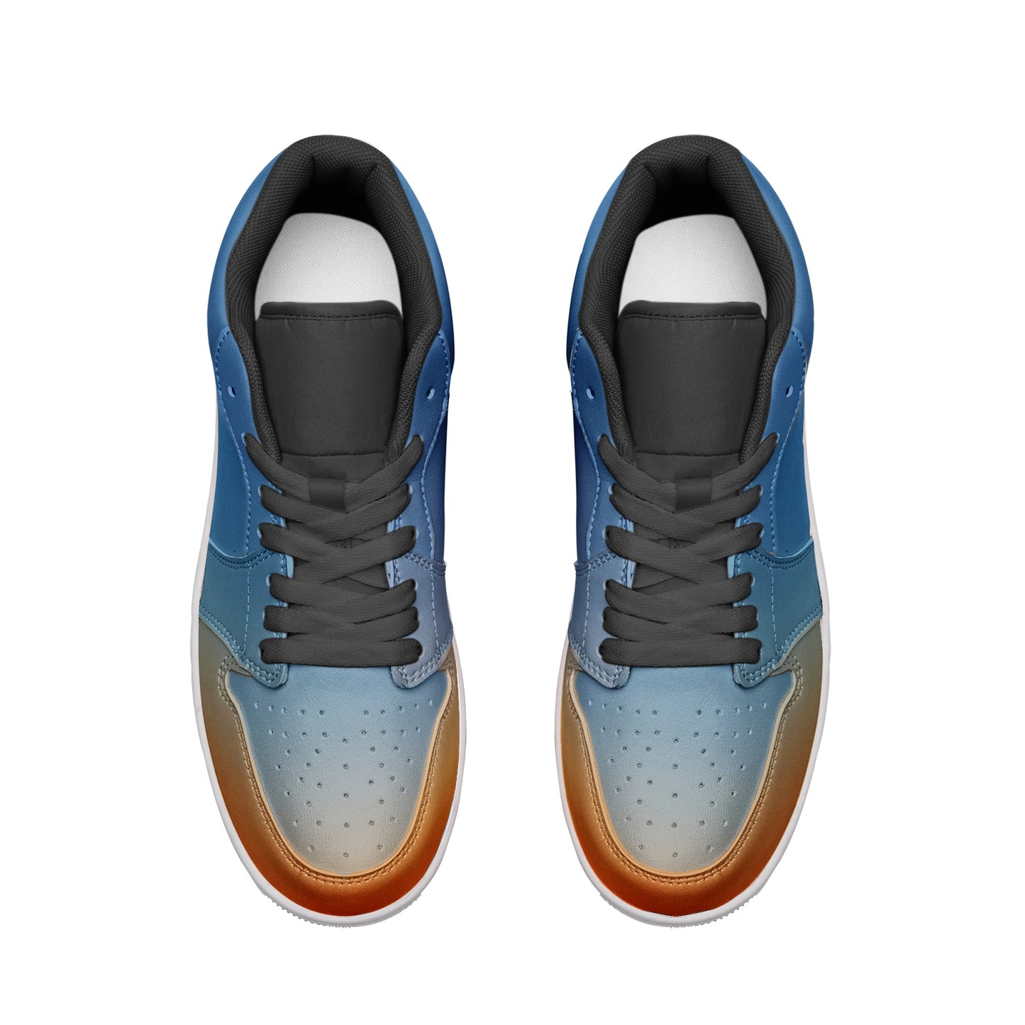 Morning stillness brings inner peace. SunWhys Unisex Low Top Leather Sneakers
