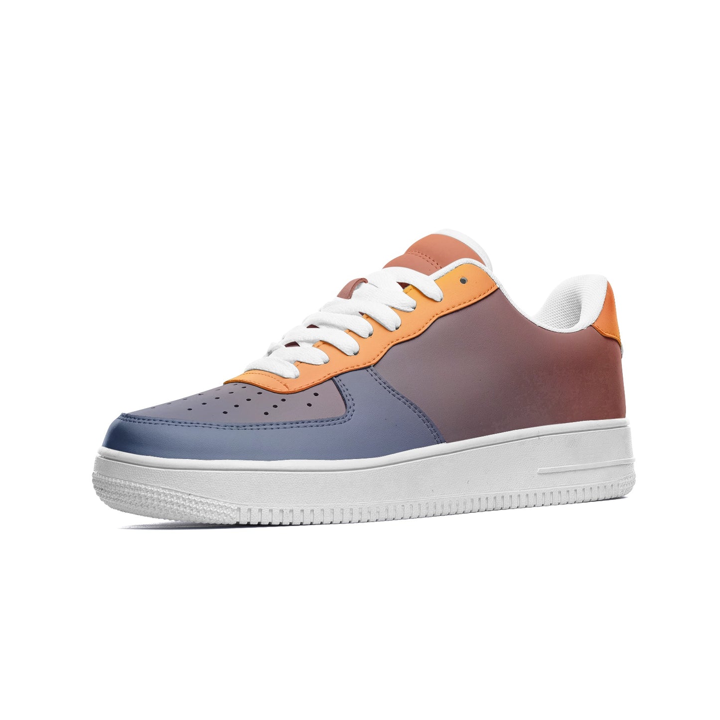 Starting the day with joy. SunWhys Unisex Low Top Leather Sneakers