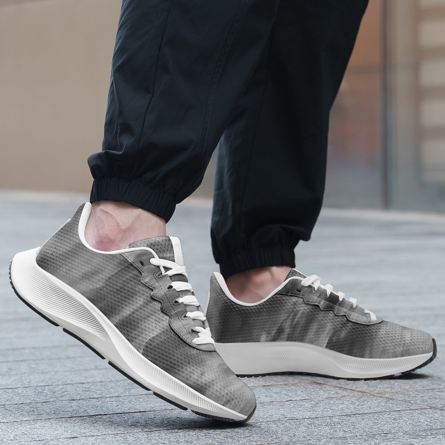 Nature pauses in reverence for the sunrise. SunWhys Unisex Mesh Tech Performance Running Shoes