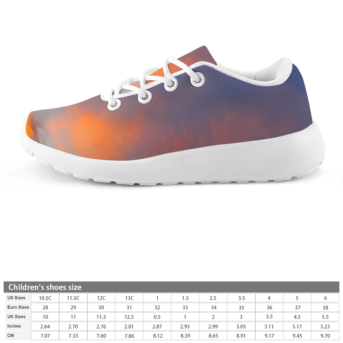 Joyful awakening with peaceful thoughts. SunWhys Kid's Sneakers