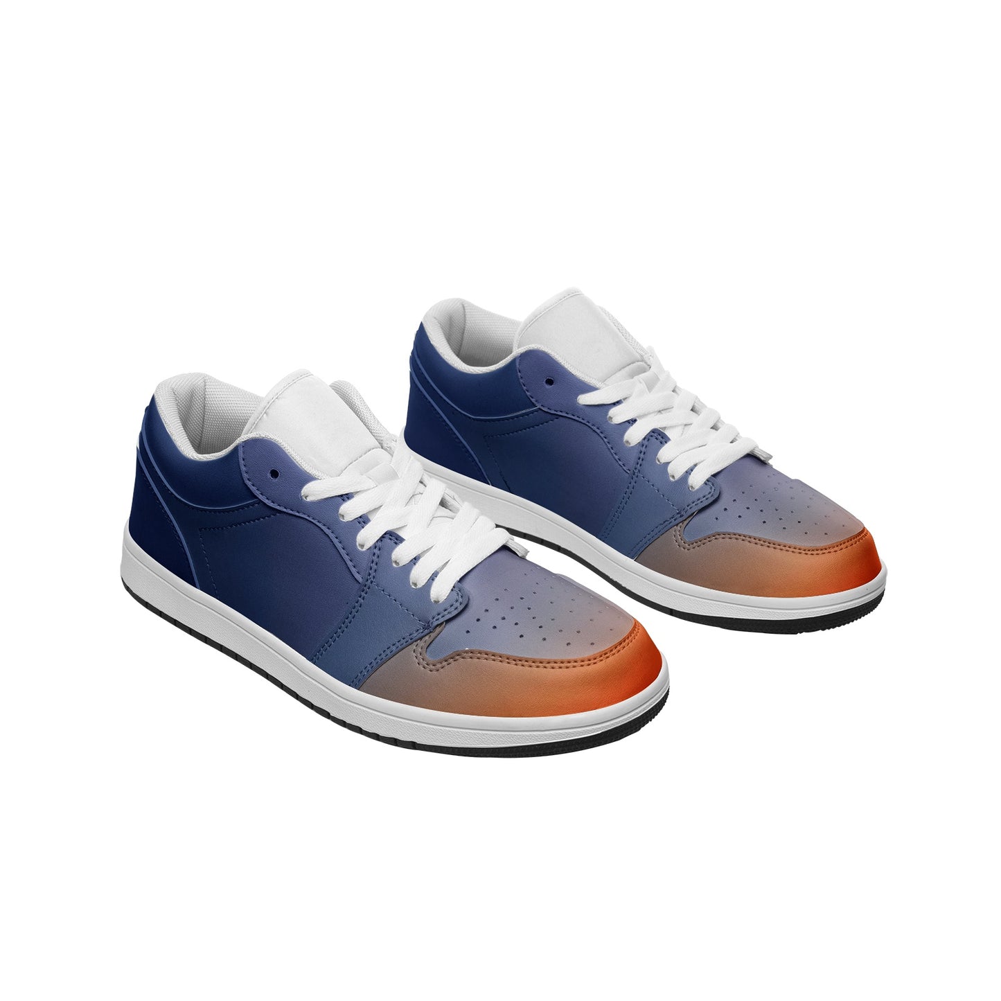 Morning peace envelops my being. SunWhys Unisex Low Top Leather Sneakers