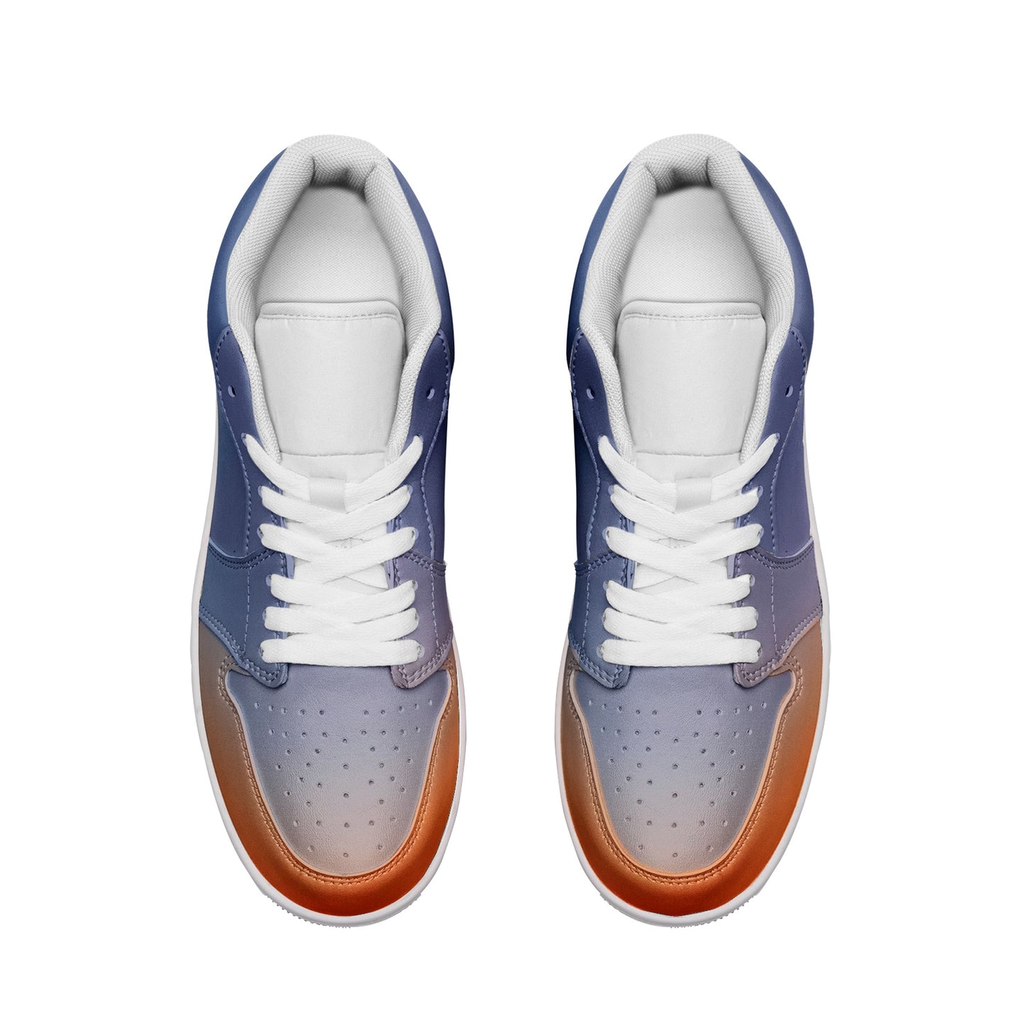 Morning peace envelops my being. SunWhys Unisex Low Top Leather Sneakers
