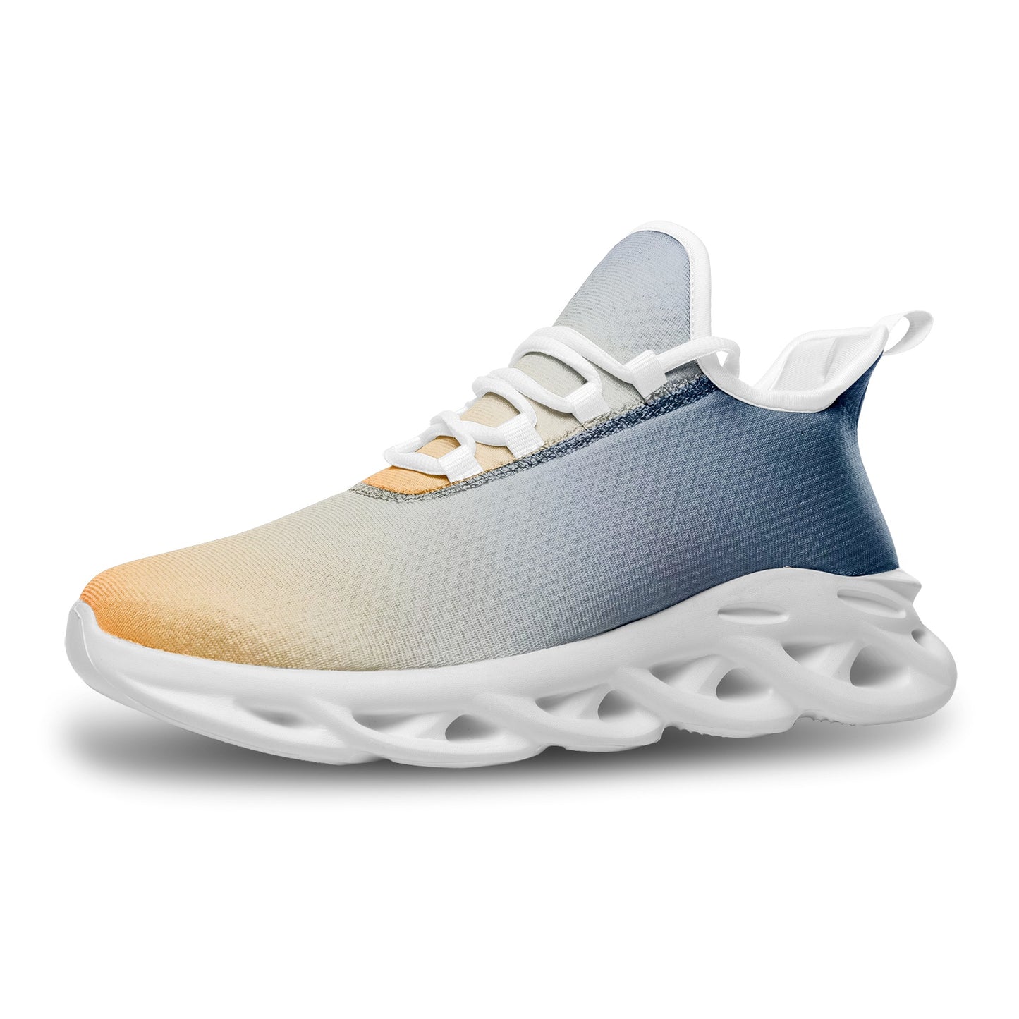 Dawn's arrival brings gentle peace. SunWhys Unisex Bounce Mesh Knit Sneakers