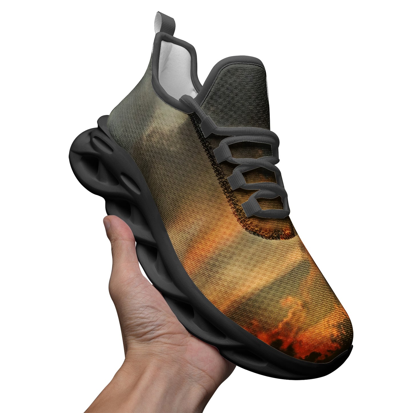 Waking up to pure tranquility. SunWhys Unisex Bounce Mesh Knit Sneakers