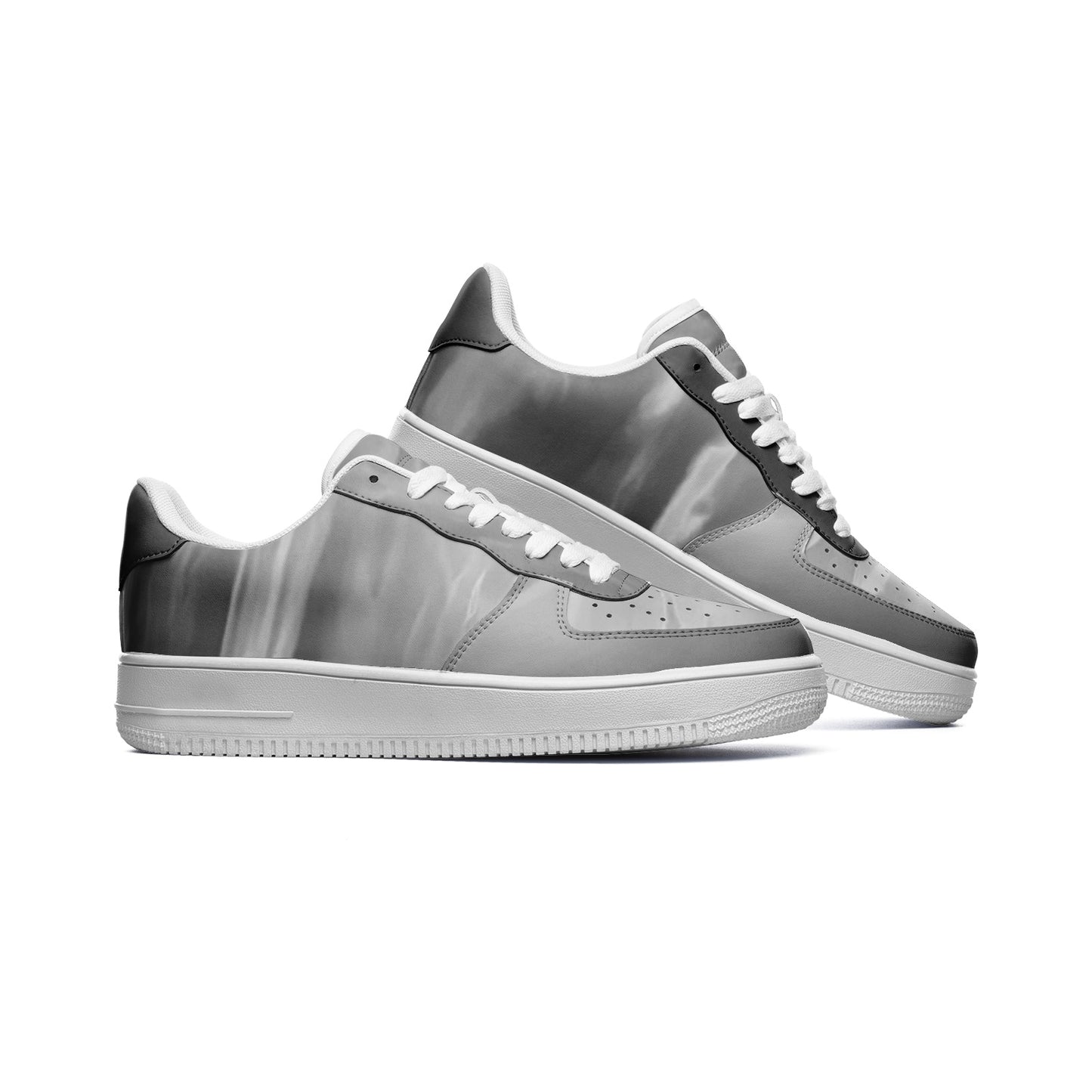 Rising with the sun brings pure joy. SunWhys Unisex Low Top Leather Sneakers