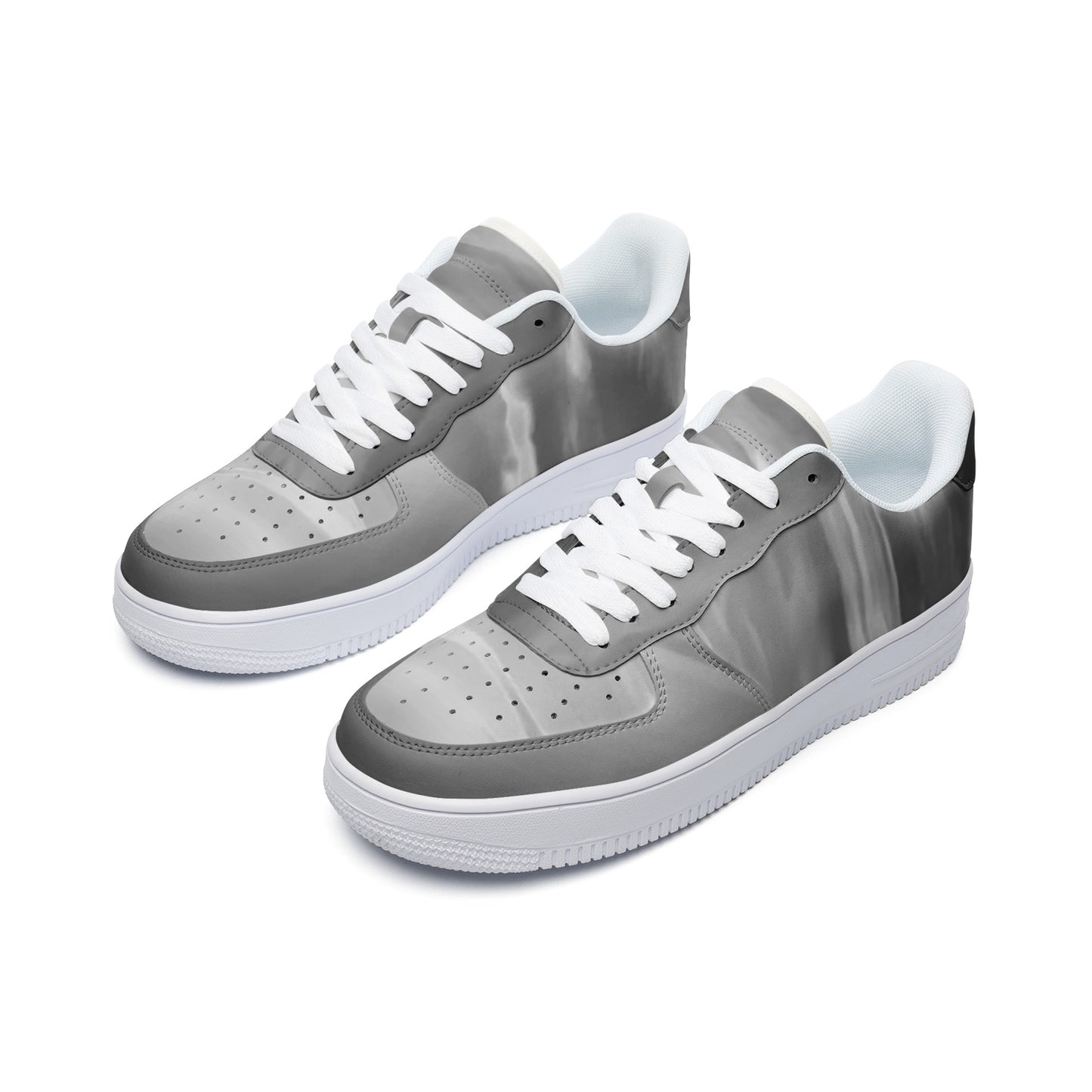Rising with the sun brings pure joy. SunWhys Unisex Low Top Leather Sneakers
