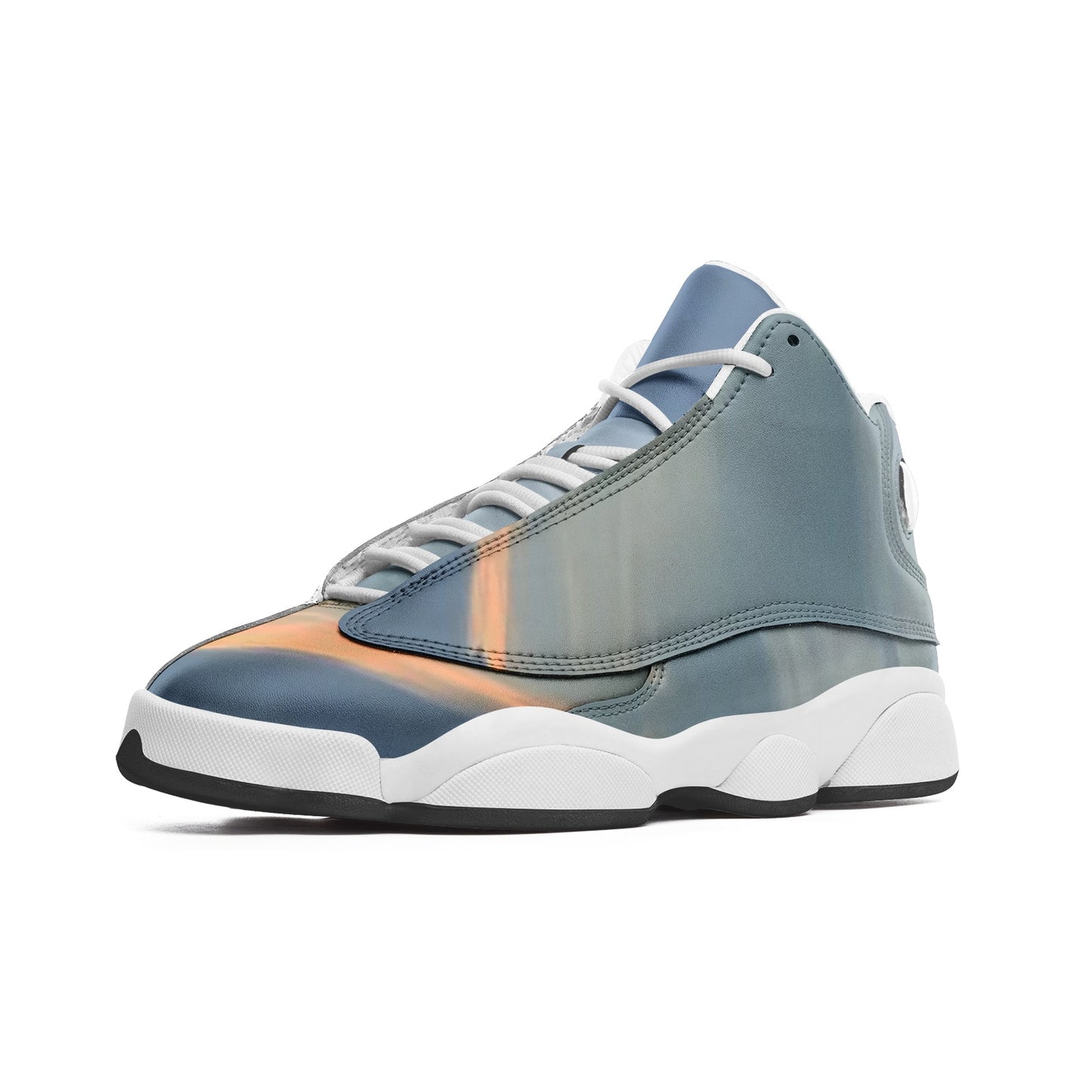 Rejuvenating morning light soothes. SunWhys Unisex High Top Leather Sneakers