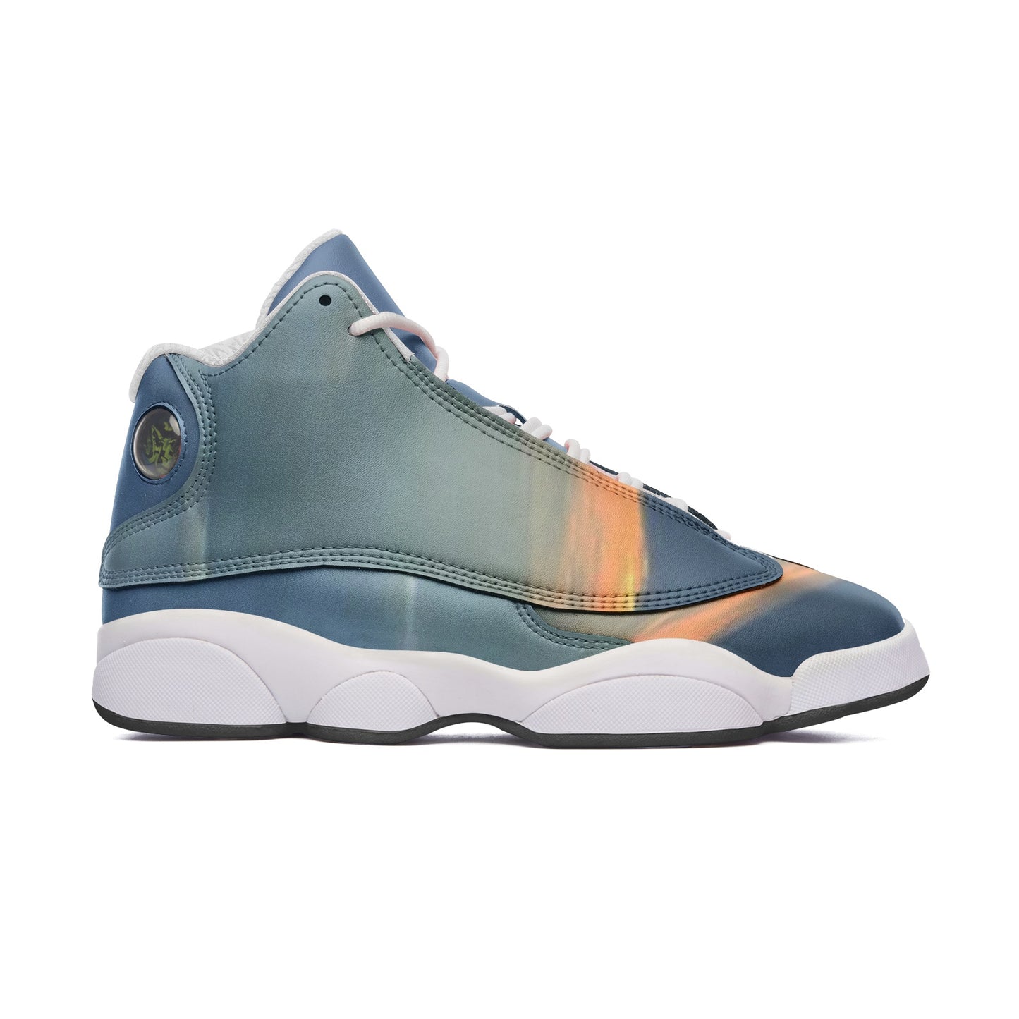 Rejuvenating morning light soothes. SunWhys Unisex High Top Leather Sneakers