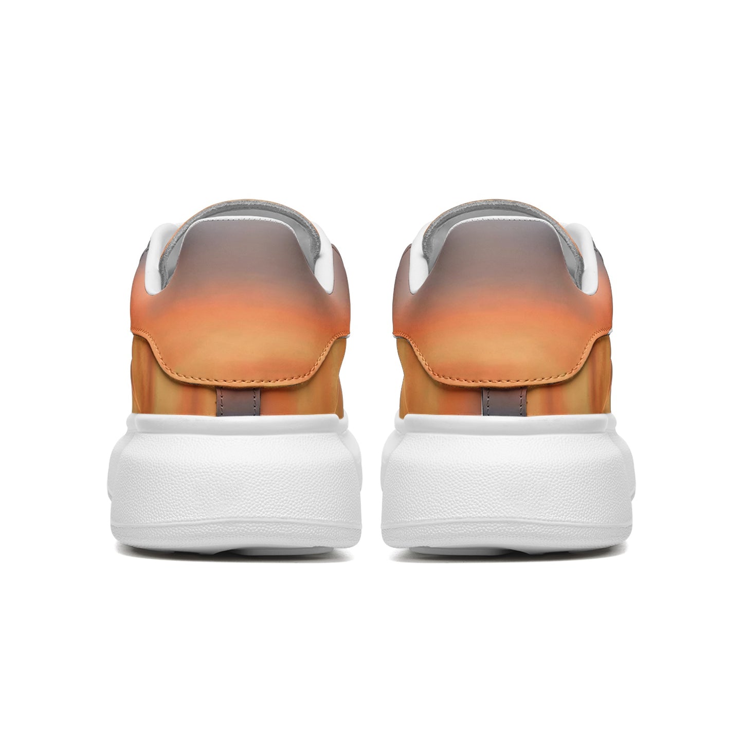 Tranquility embraces me at dawn. SunWhys Unisex Non Slip Lace Up Faux Leather Sneakers