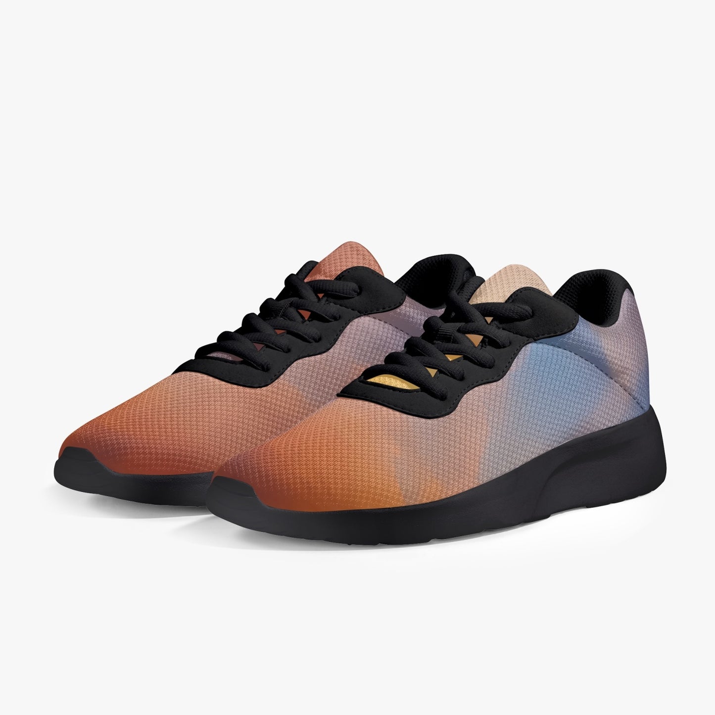 Heart filled with morning tranquility. SunWhys Lifestyle Mesh Running Shoes - Black