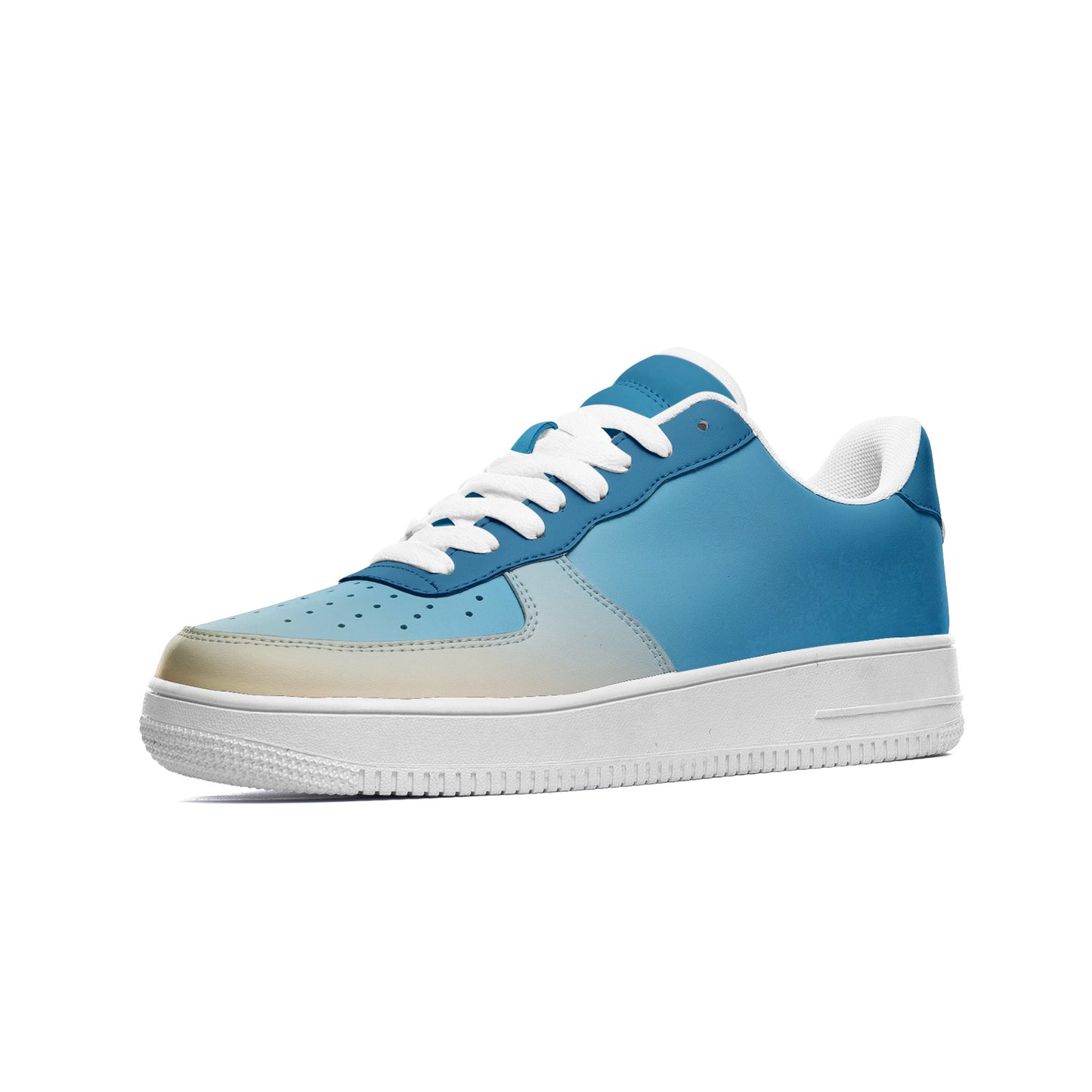 The sun's warmth energizes me. SunWhys Unisex Low Top Leather Sneakers