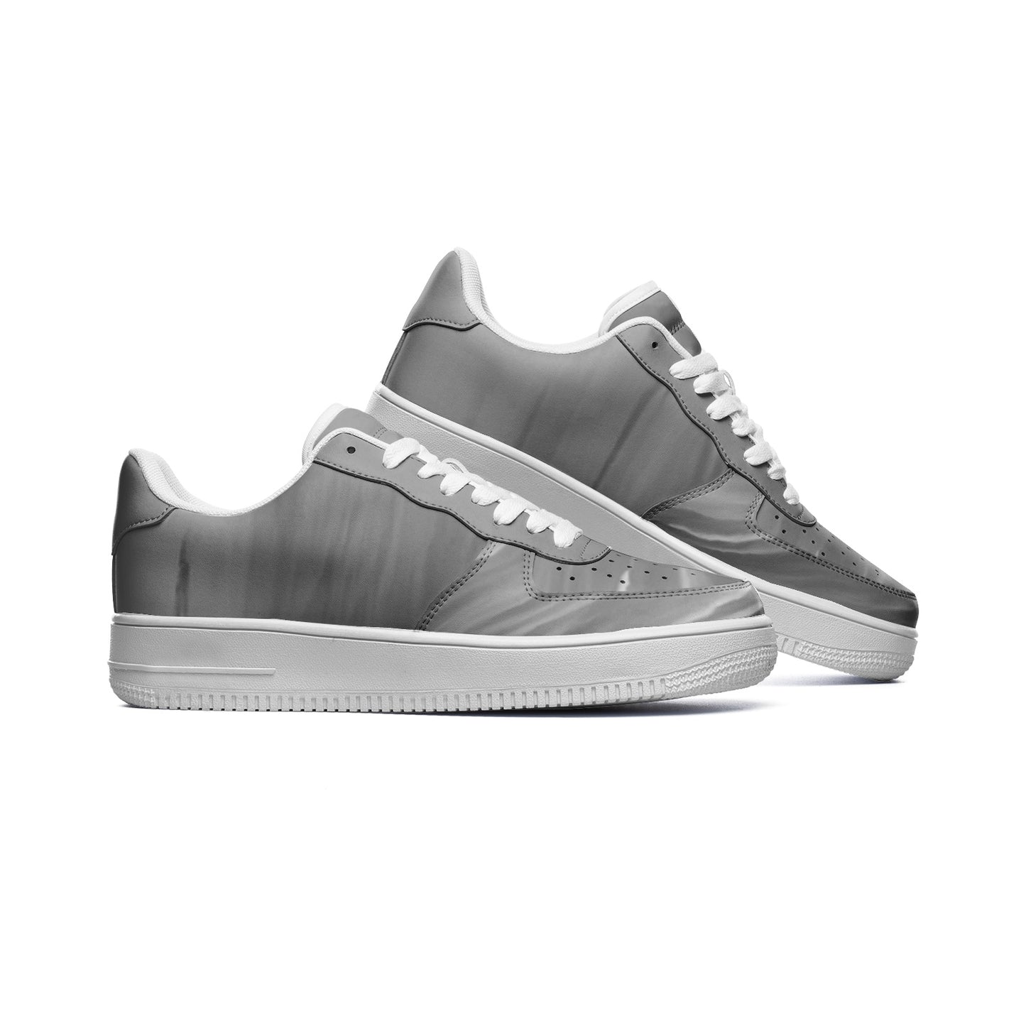 Optimism thrives in the light of morning. SunWhys Unisex Low Top Leather Sneakers