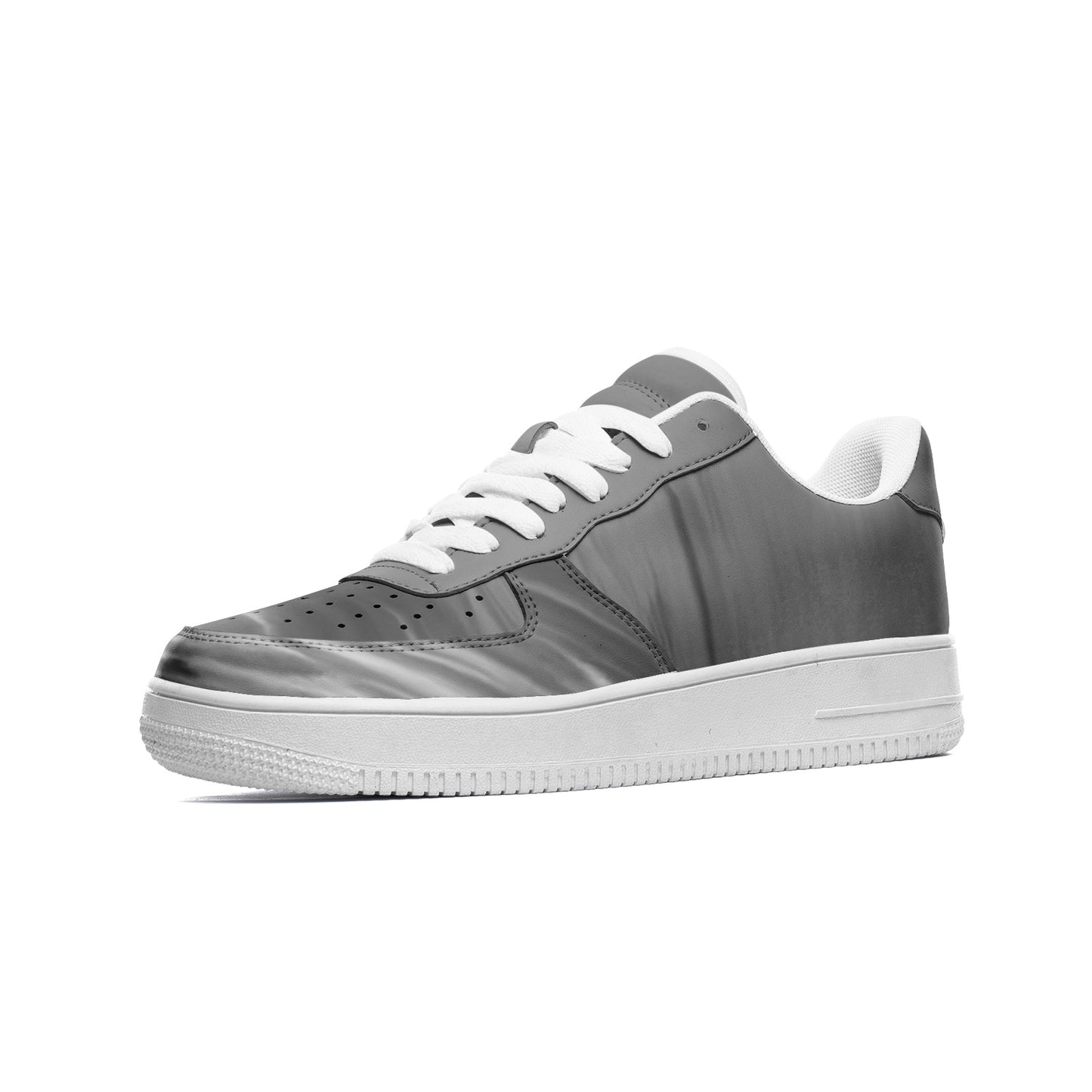 Illuminate your spirit with the morning sunrise. SunWhys Unisex Low Top Leather Sneakers