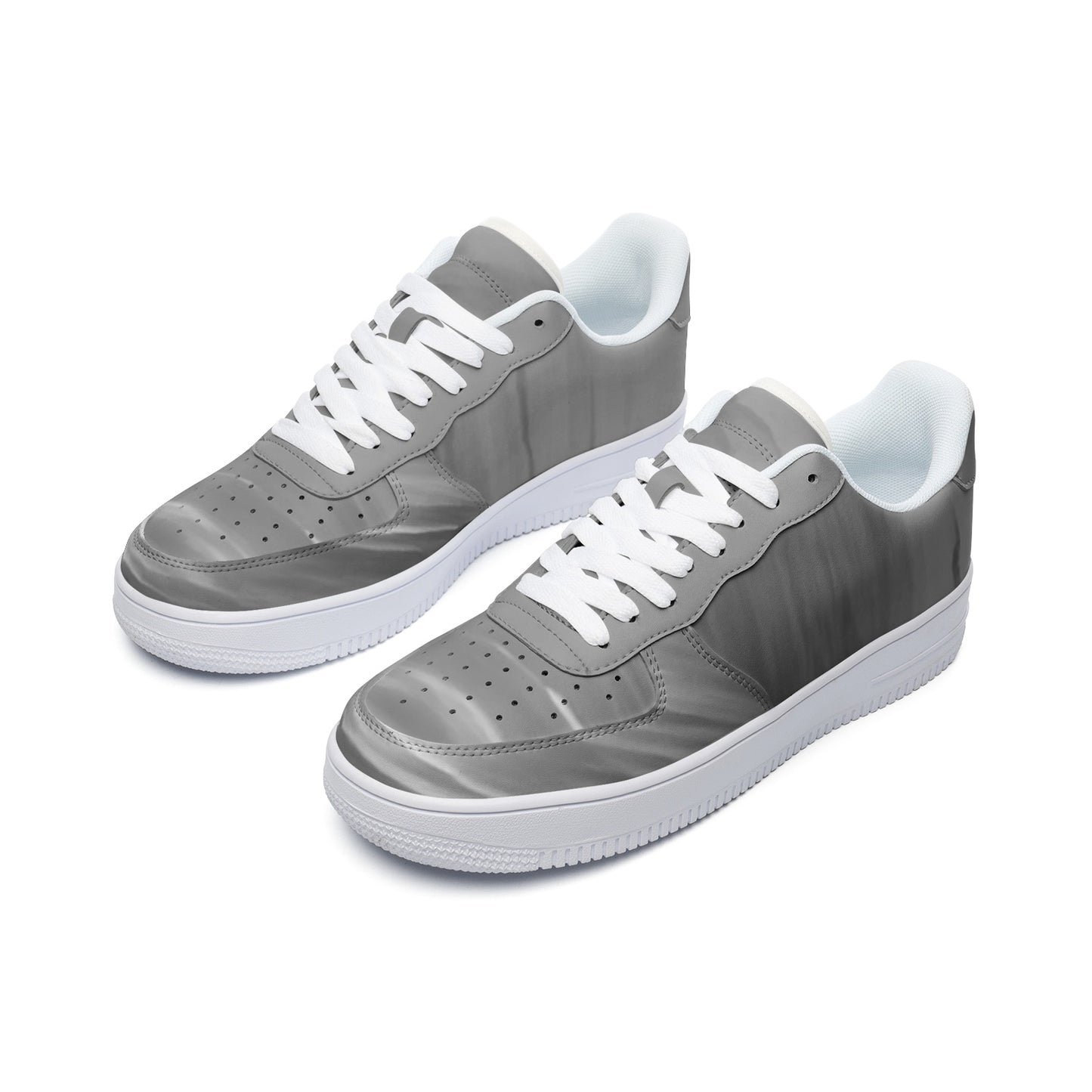Optimism thrives in the light of morning. SunWhys Unisex Low Top Leather Sneakers