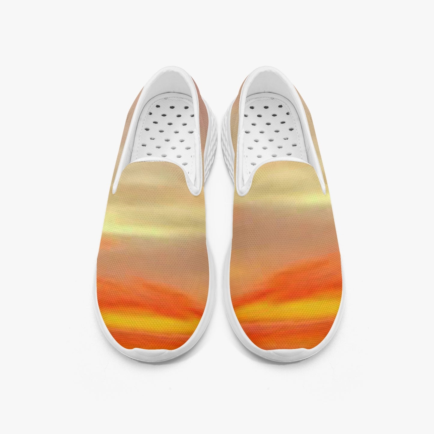The sun's glow radiates peace. SunWhys Women's Slip-On Mesh Running Shoes