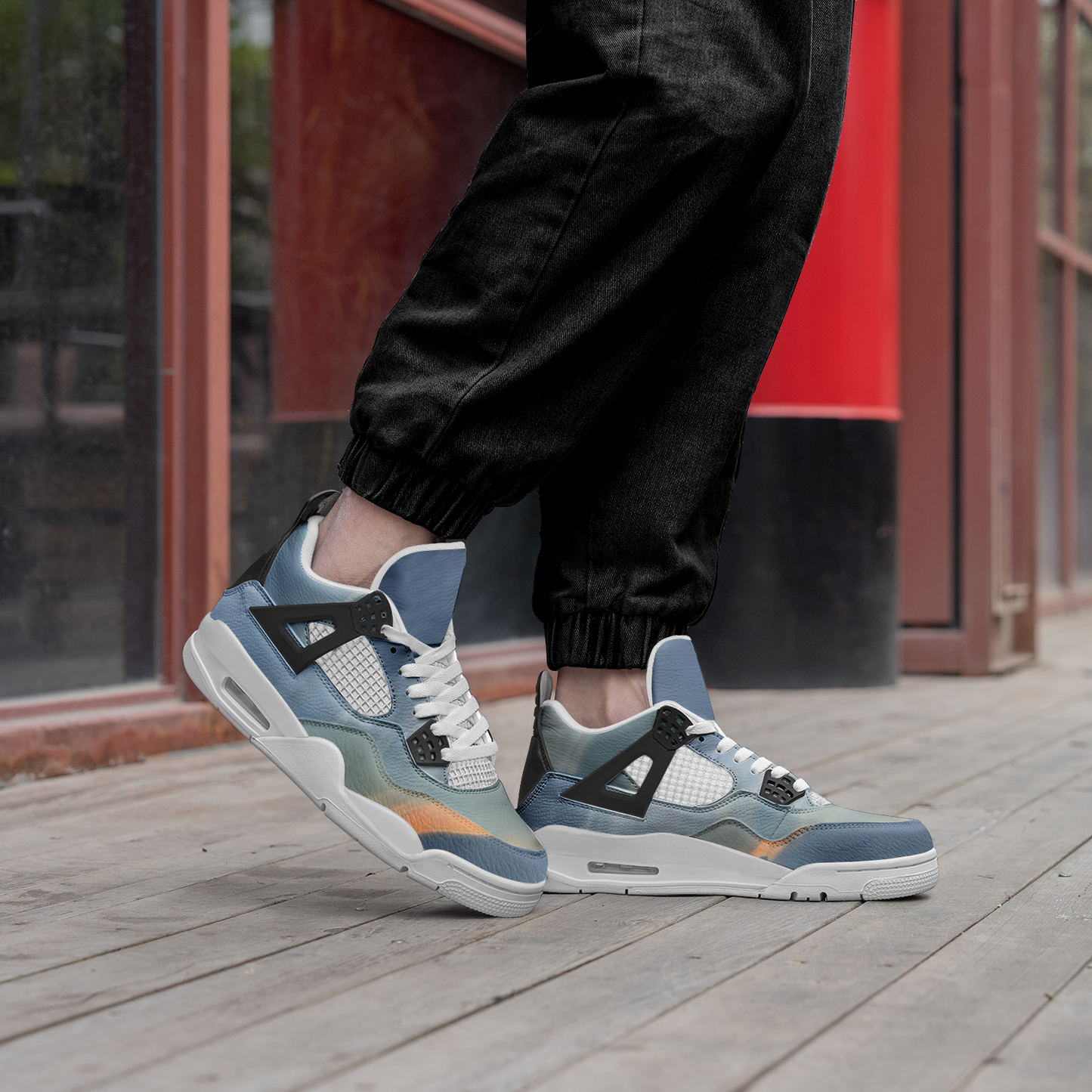 Rejuvenating morning light soothes. SunWhys Unisex Non Slip Lace Up Breathable Fashion Sneakers