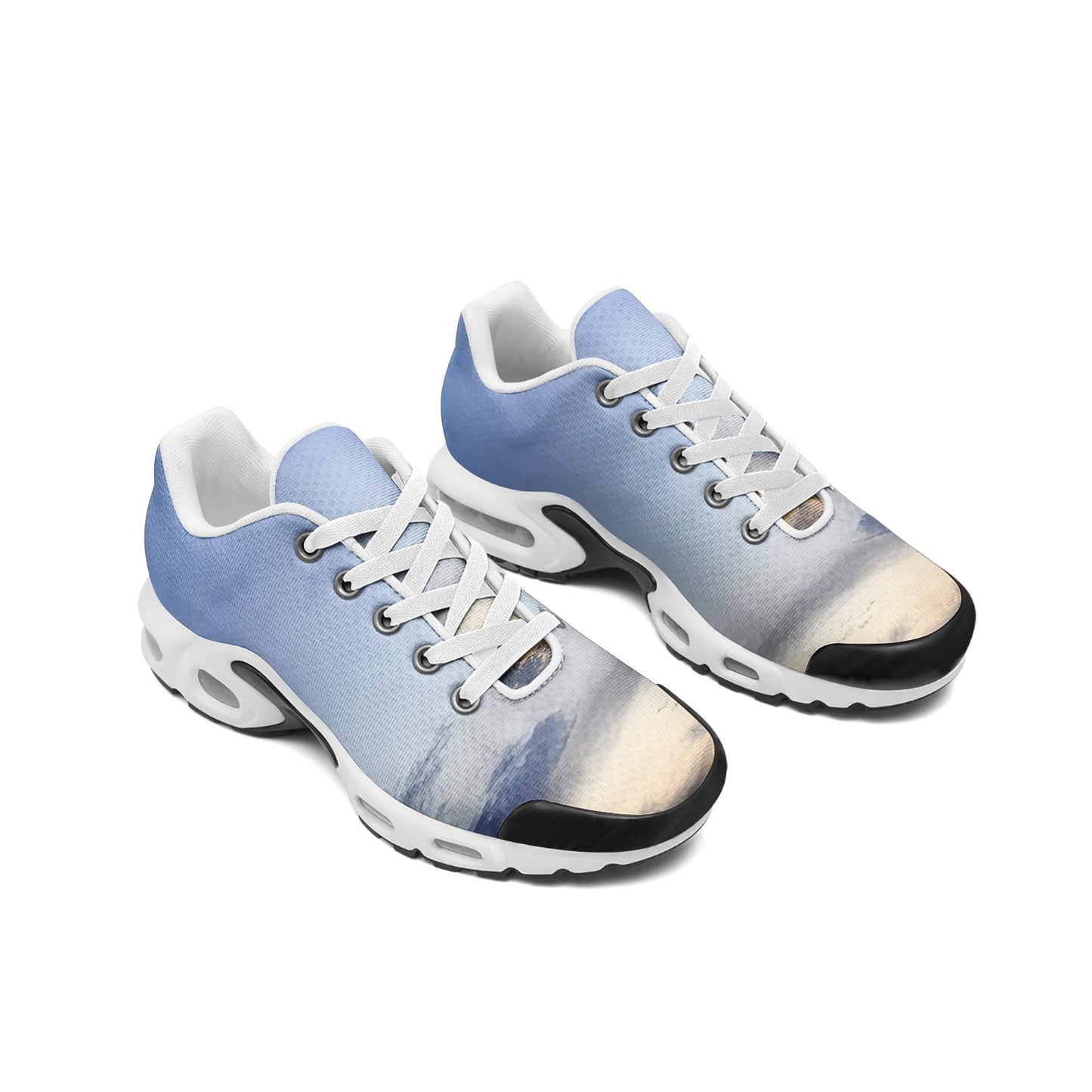 Embracing the tranquility of morning. SunWhys Unisex Mesh Tech Eco-Flex Sneakers