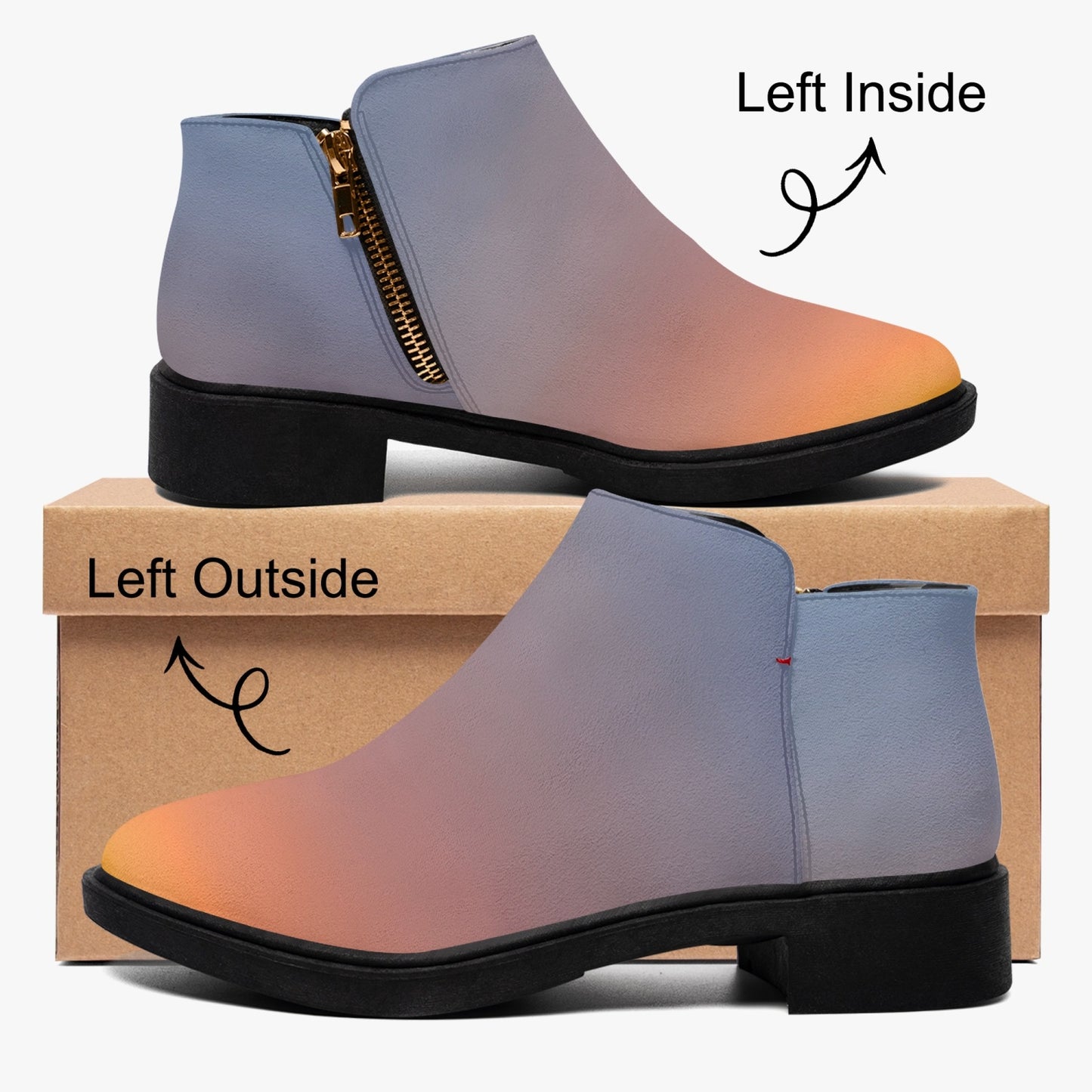 Starting the day with joy. SunWhys Zipper Boots