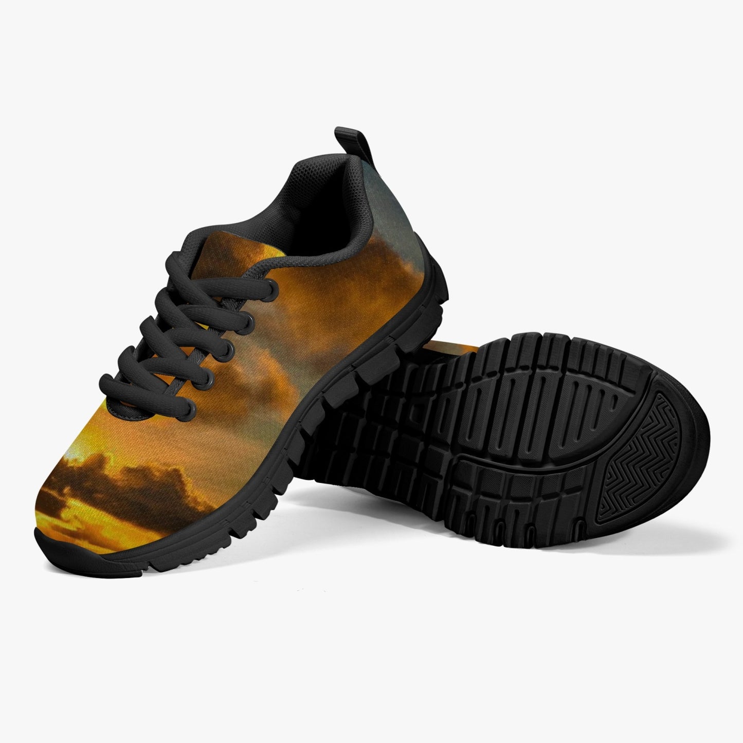 Serenity greets me at sunrise. SunWhys Kids' Lightweight Mesh Sneakers - Black