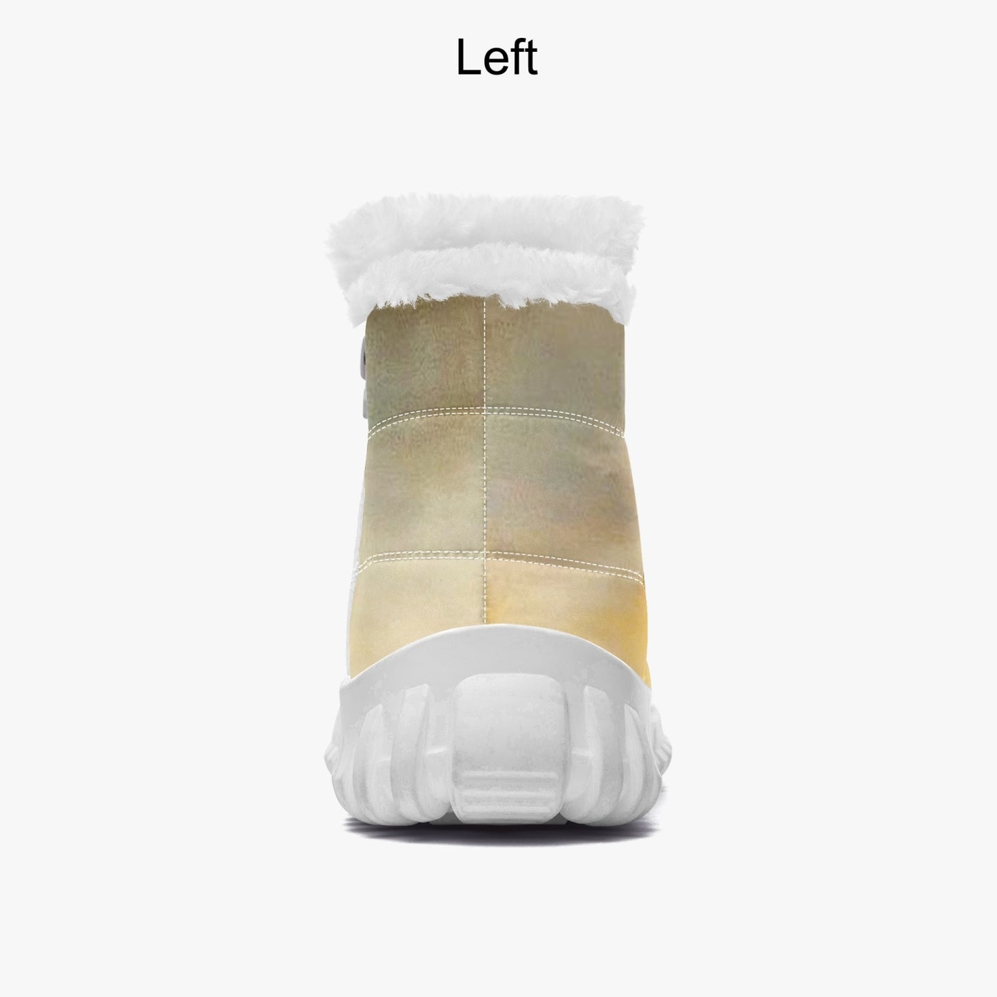 Sunrise brings calmness and peace. SunWhys Cotton-pad Fur Zipper Up Boots