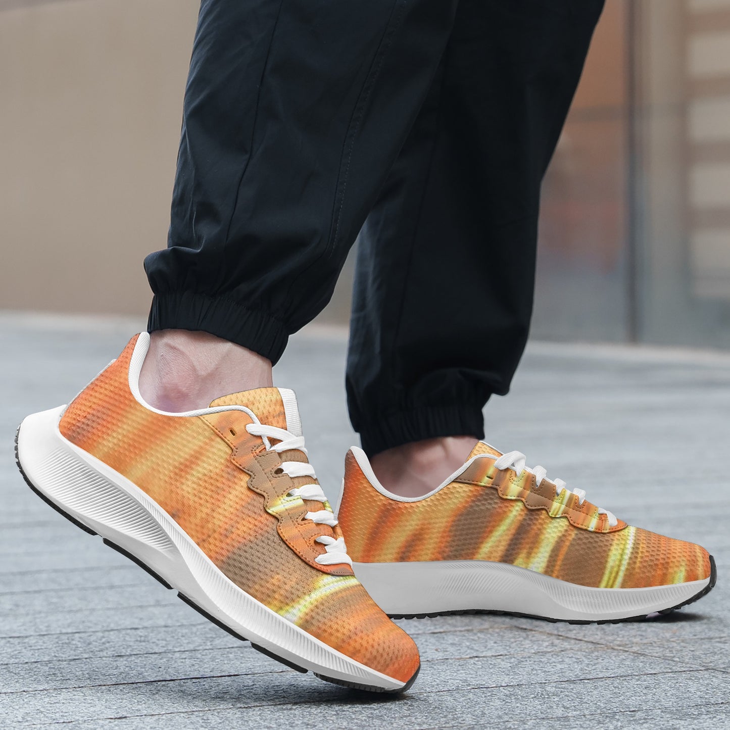Tranquility embraces me at dawn. SunWhys Unisex Mesh Tech Performance Running Shoes