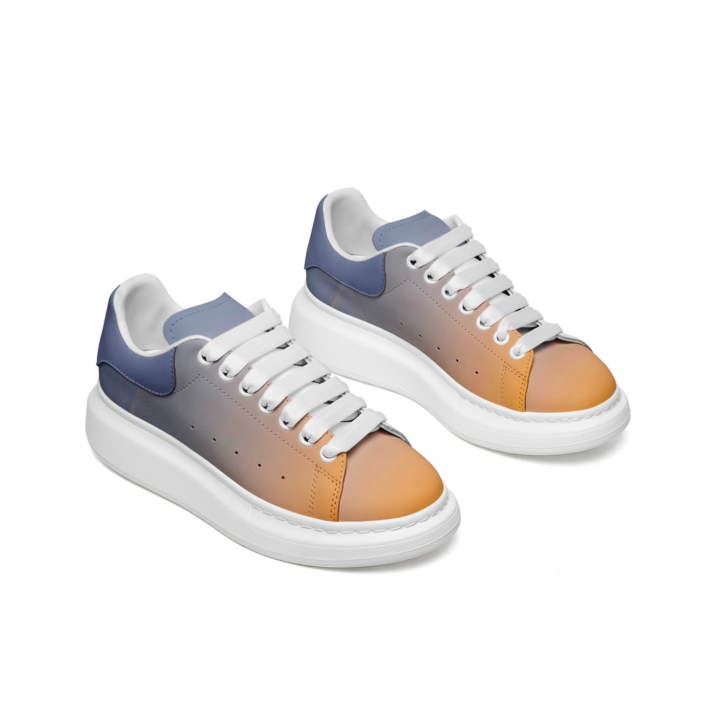 Peaceful vibes fill the morning. SunWhys Unisex Non Slip Lace Up Faux Leather Sneakers