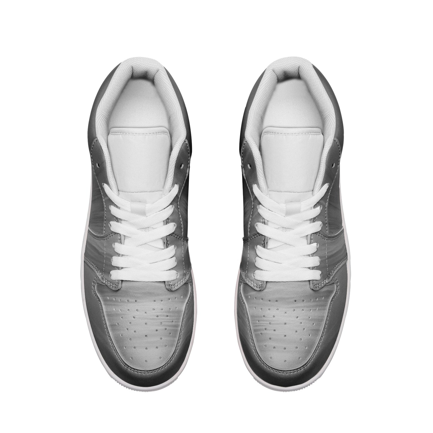 Venture into the day with sunrise energy. SunWhys Unisex Low Top Leather Sneakers