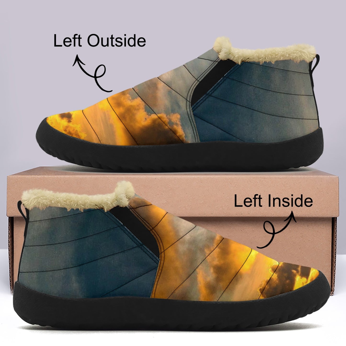 Serenity greets me at sunrise. SunWhys Casual Cotton-pad Fur Shoes