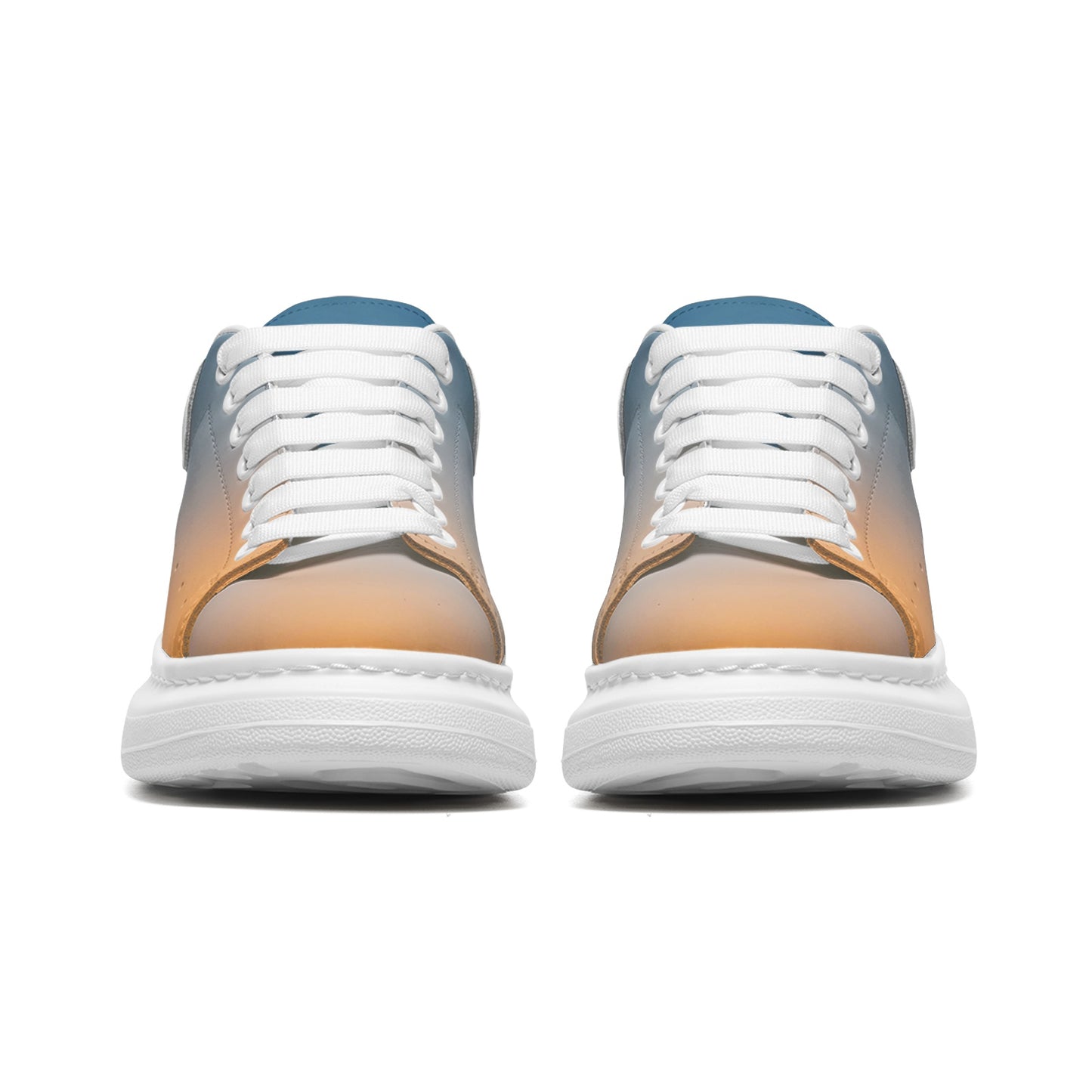 Quiet joy in the sunrise. SunWhys Unisex Non Slip Lace Up Faux Leather Sneakers