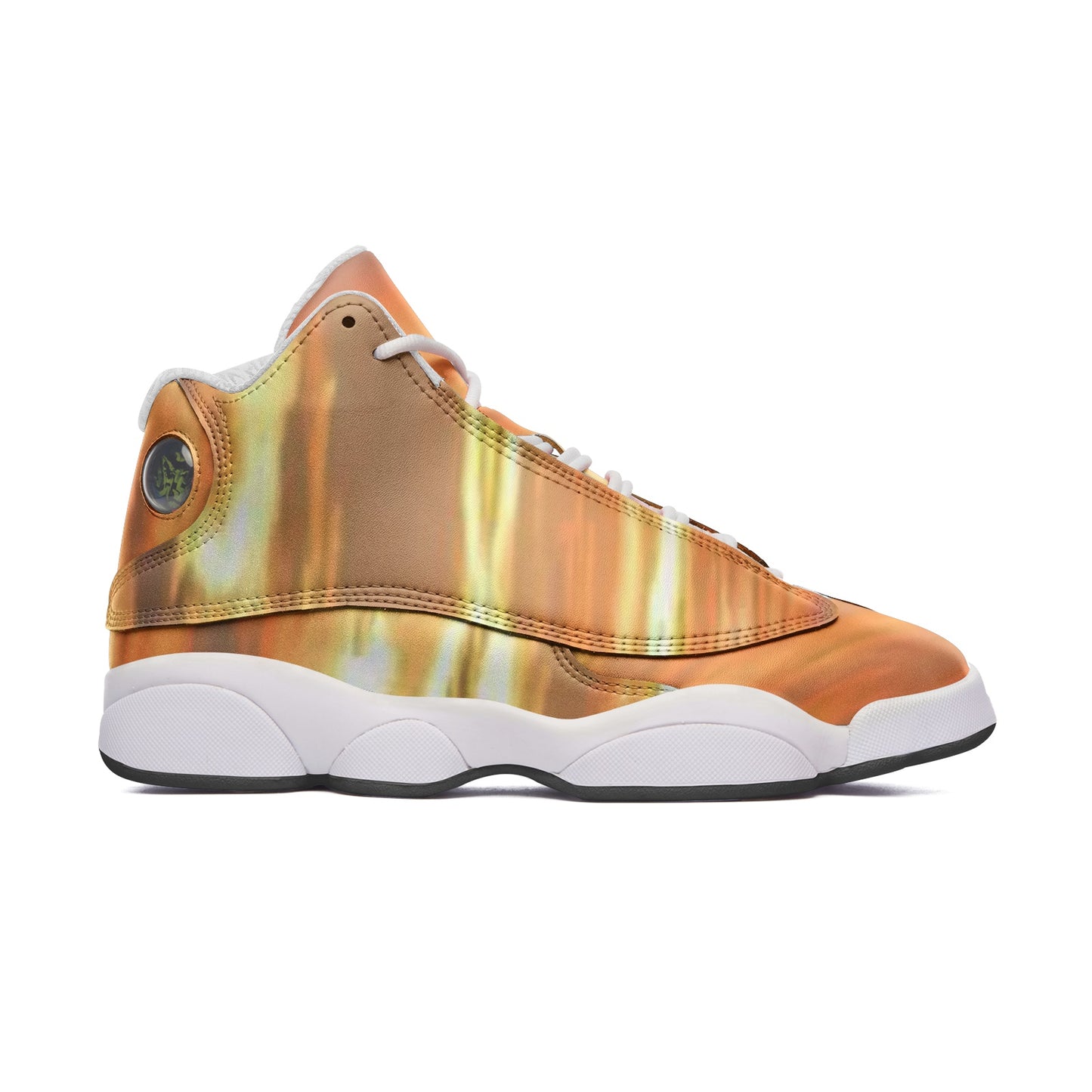 Tranquility embraces me at dawn. SunWhys Unisex High Top Leather Sneakers