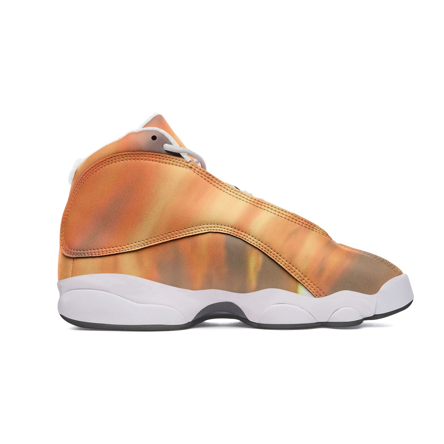 Tranquility embraces me at dawn. SunWhys Unisex High Top Leather Sneakers