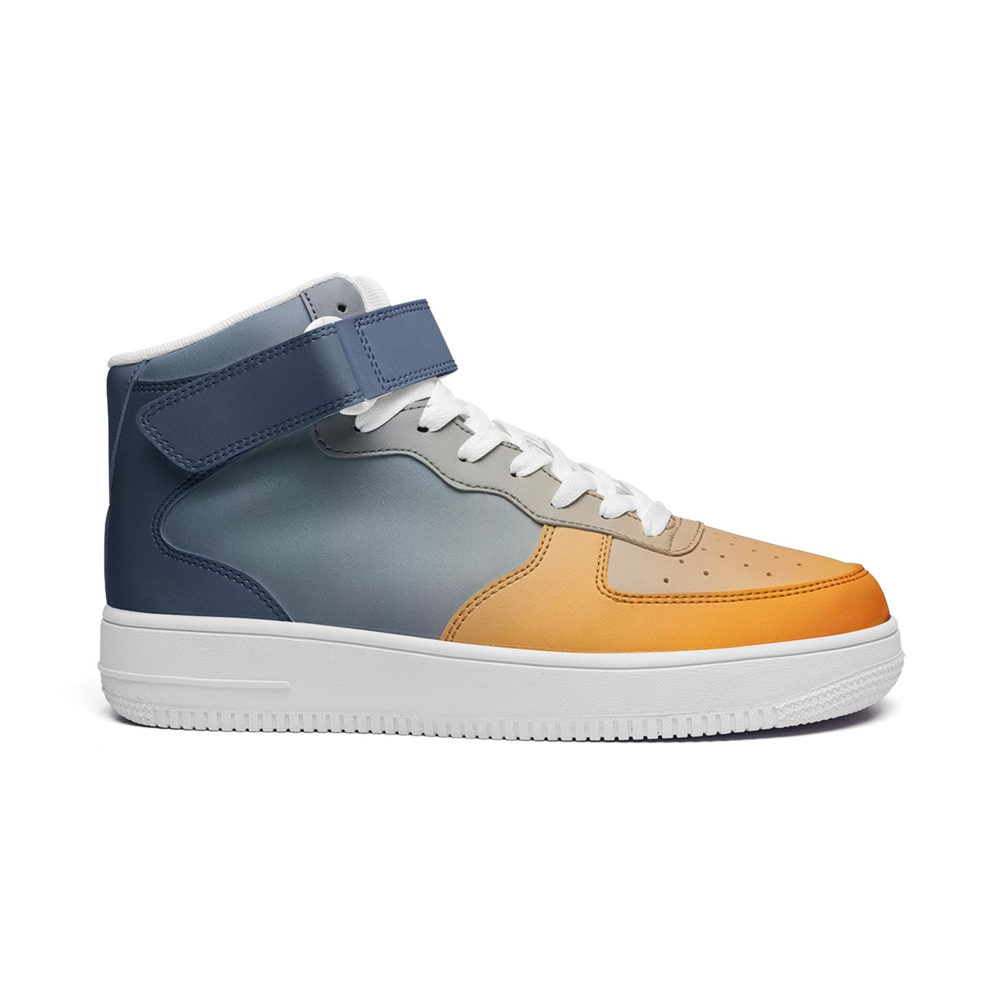 Morning peace envelops my spirit. SunWhys Unisex high Top Leather Sneakers