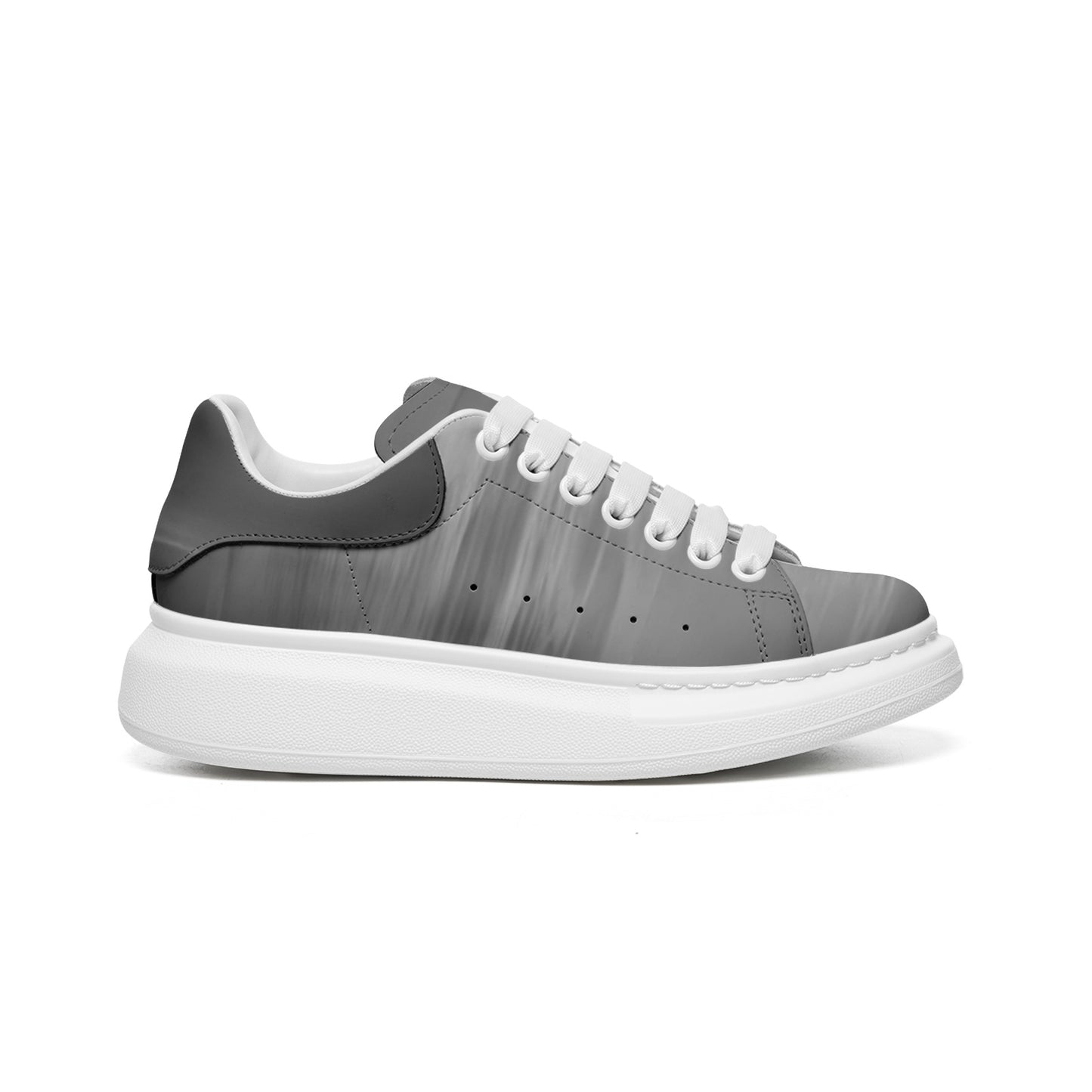 Venture into the day with sunrise energy. SunWhys Unisex Non Slip Lace Up Faux Leather Sneakers