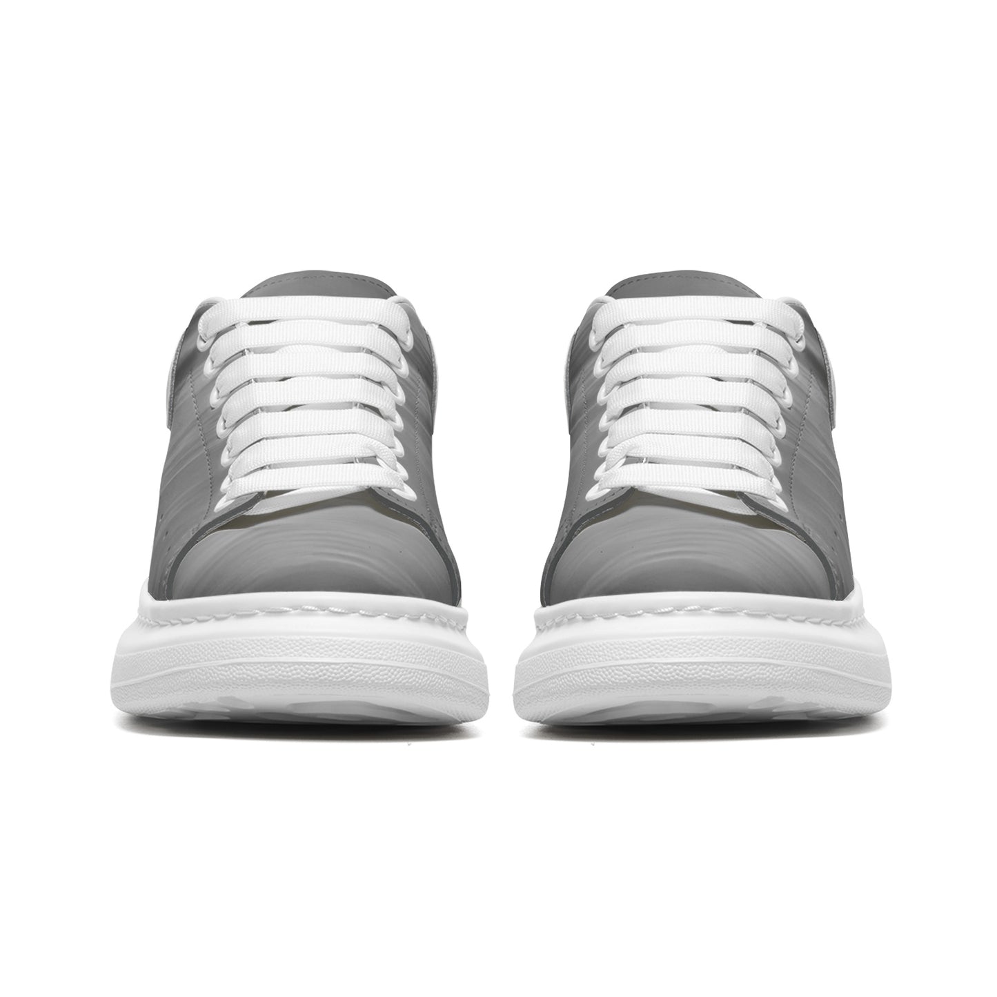 Venture into the day with sunrise energy. SunWhys Unisex Non Slip Lace Up Faux Leather Sneakers